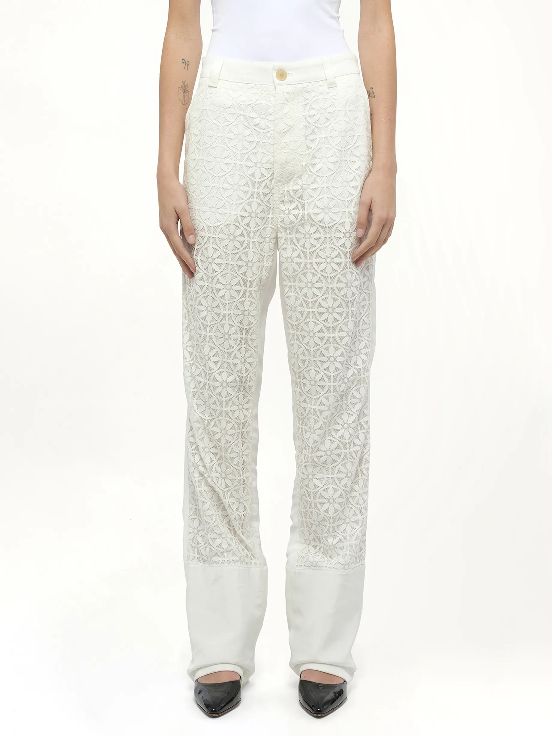Lace Fisherman in White sold by MARAIS