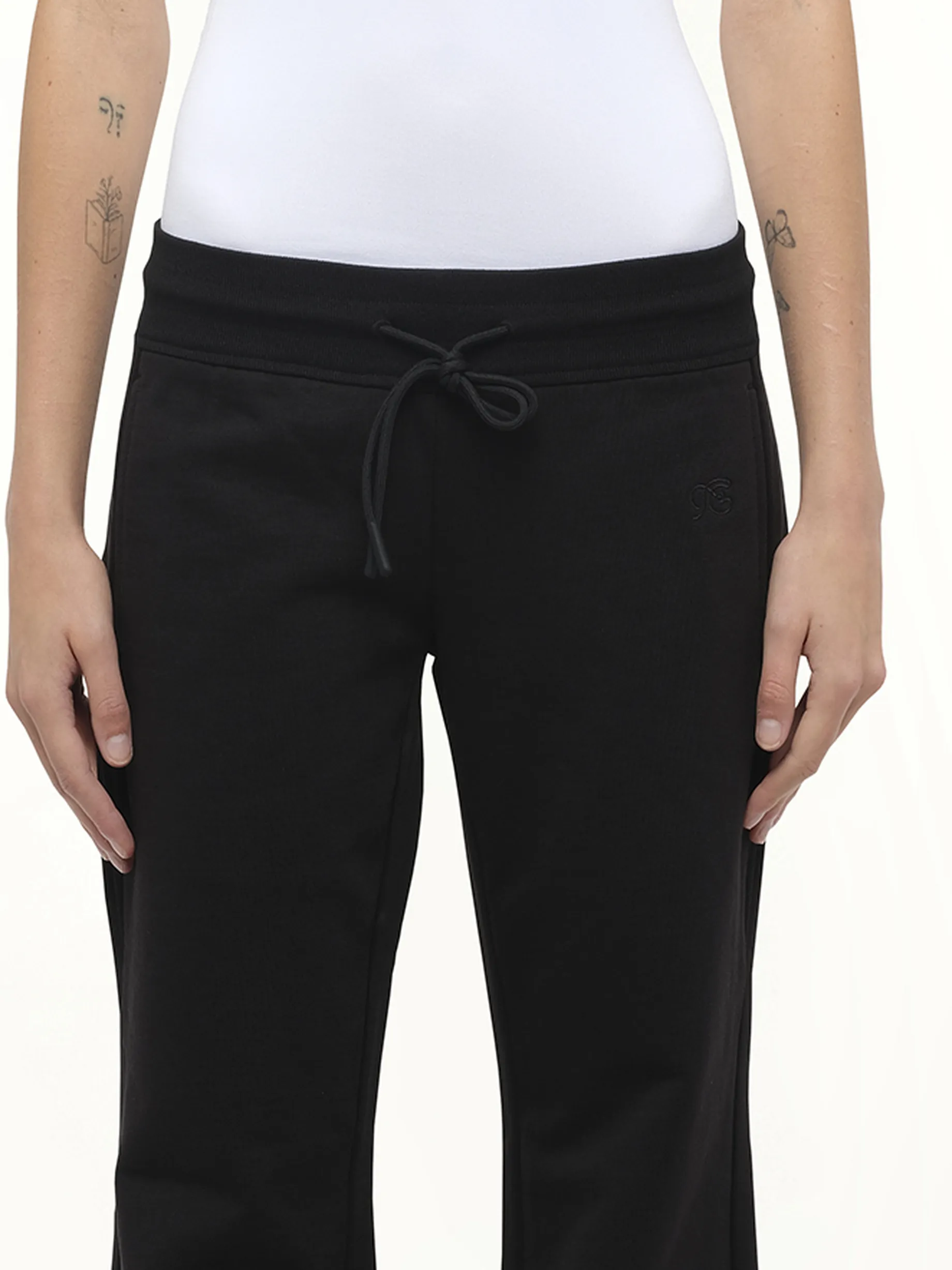 Casual Flared Sweatpants in Black sold by MARAIS product image thumbnail 3