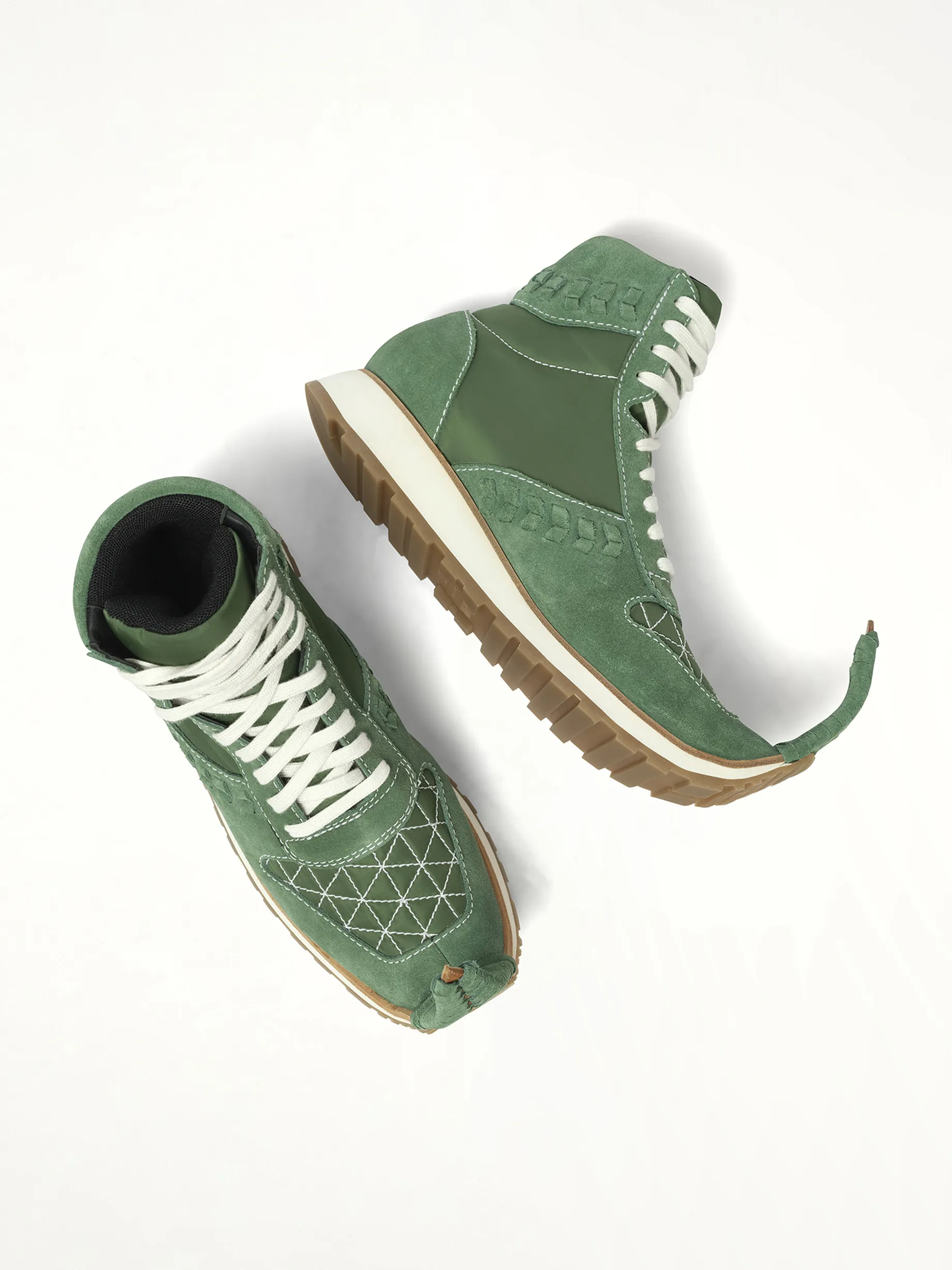 Dinosaur Sneaker Hi in Green sold by MARAIS product image thumbnail 4