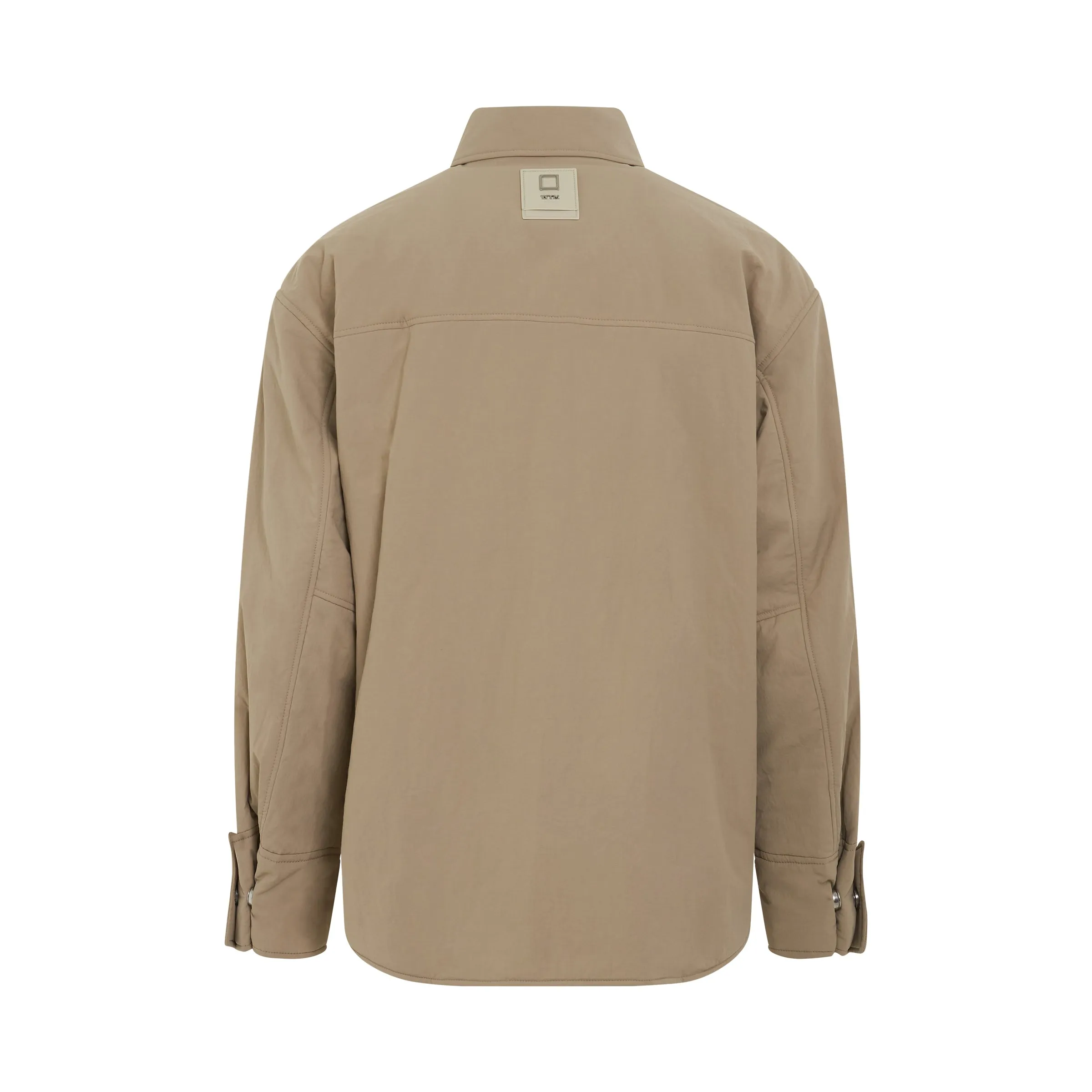 Nylon Leather Patch Jacket in Beige sold by MARAIS product image thumbnail 4