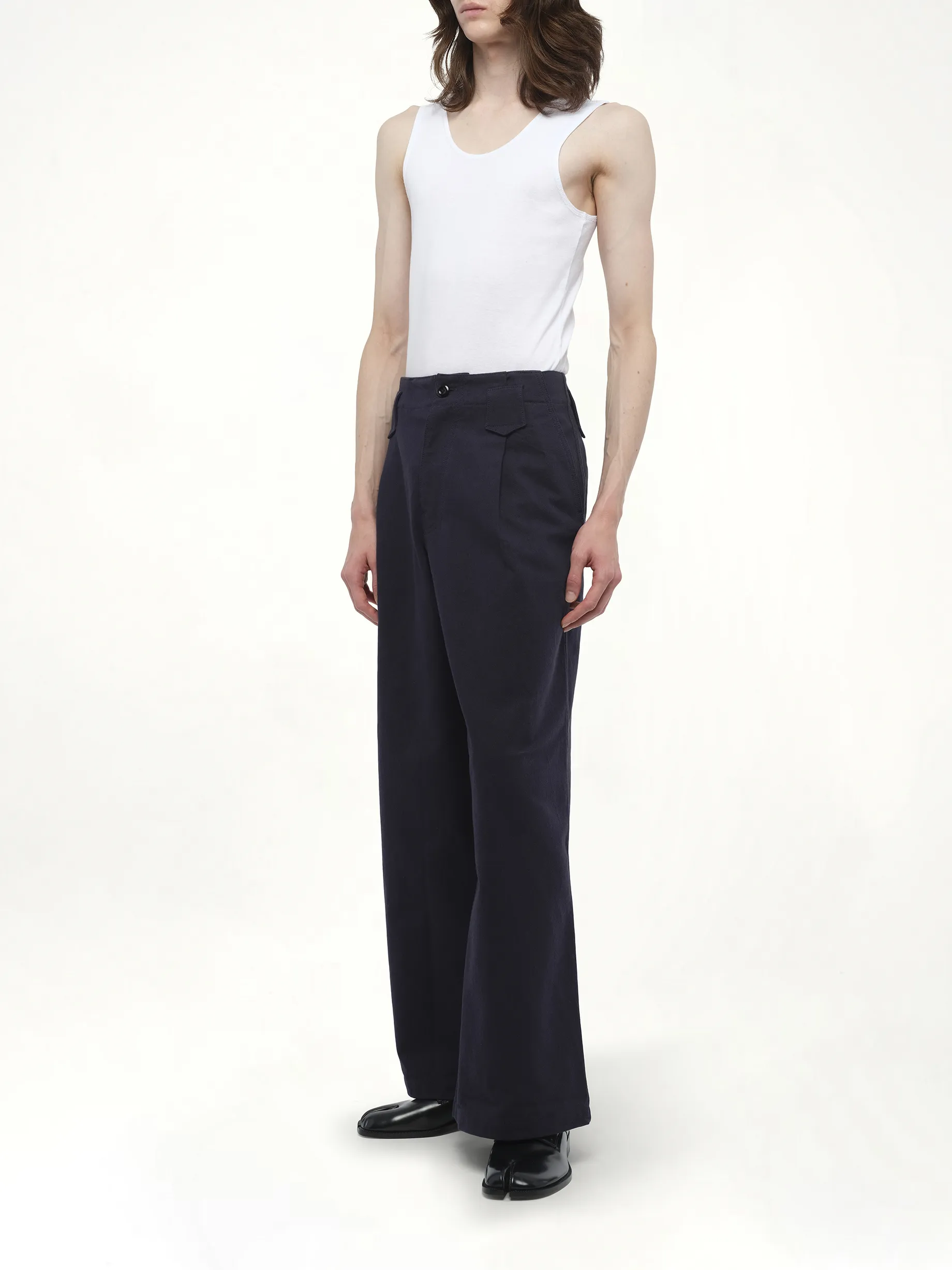 Pleated Oversize Pant in Black sold by MARAIS product image thumbnail 4