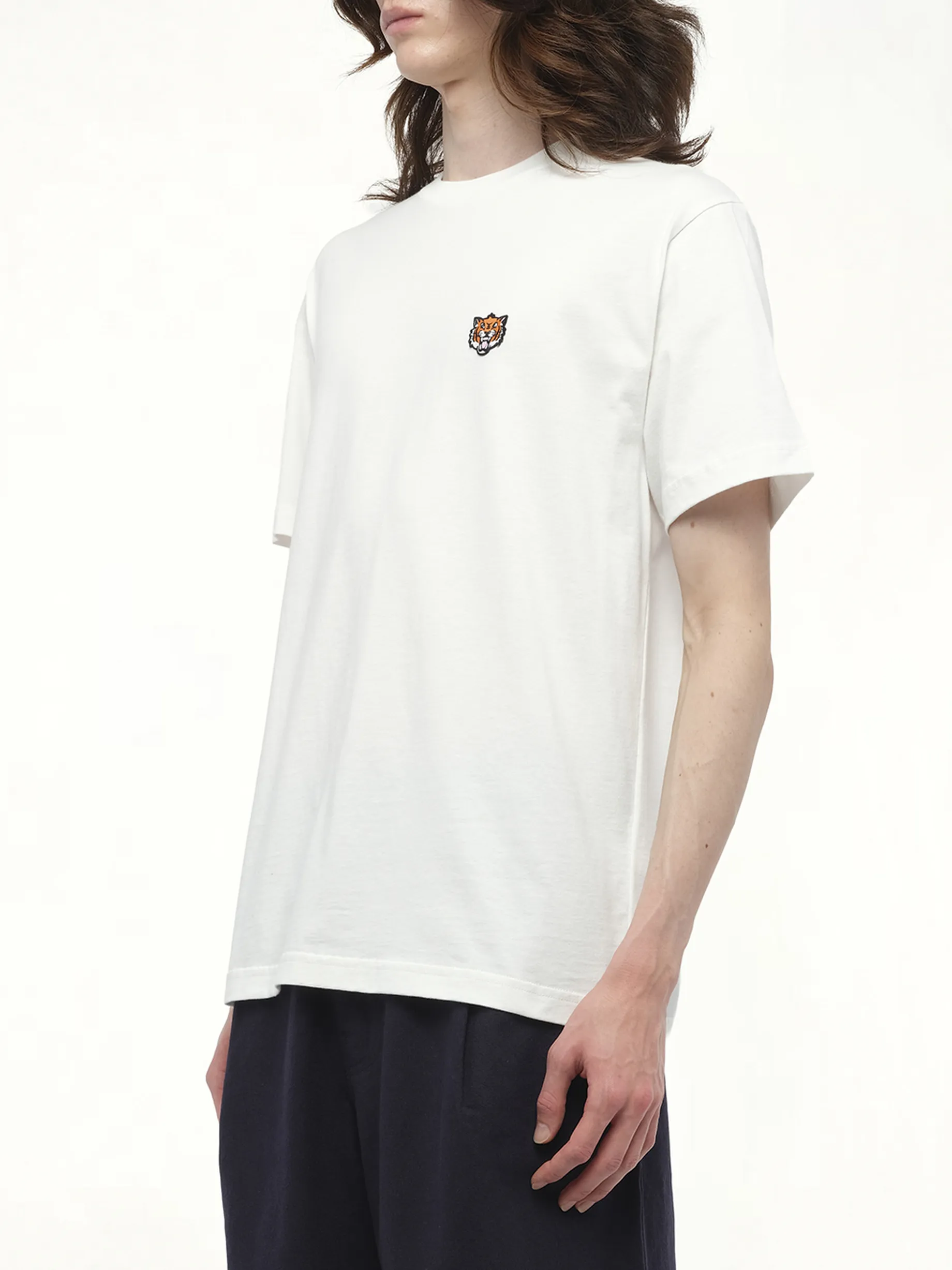 Gots Kenzo Happy Tiger Embroidered Classic T-Shirt in Off White sold by MARAIS product image thumbnail 5
