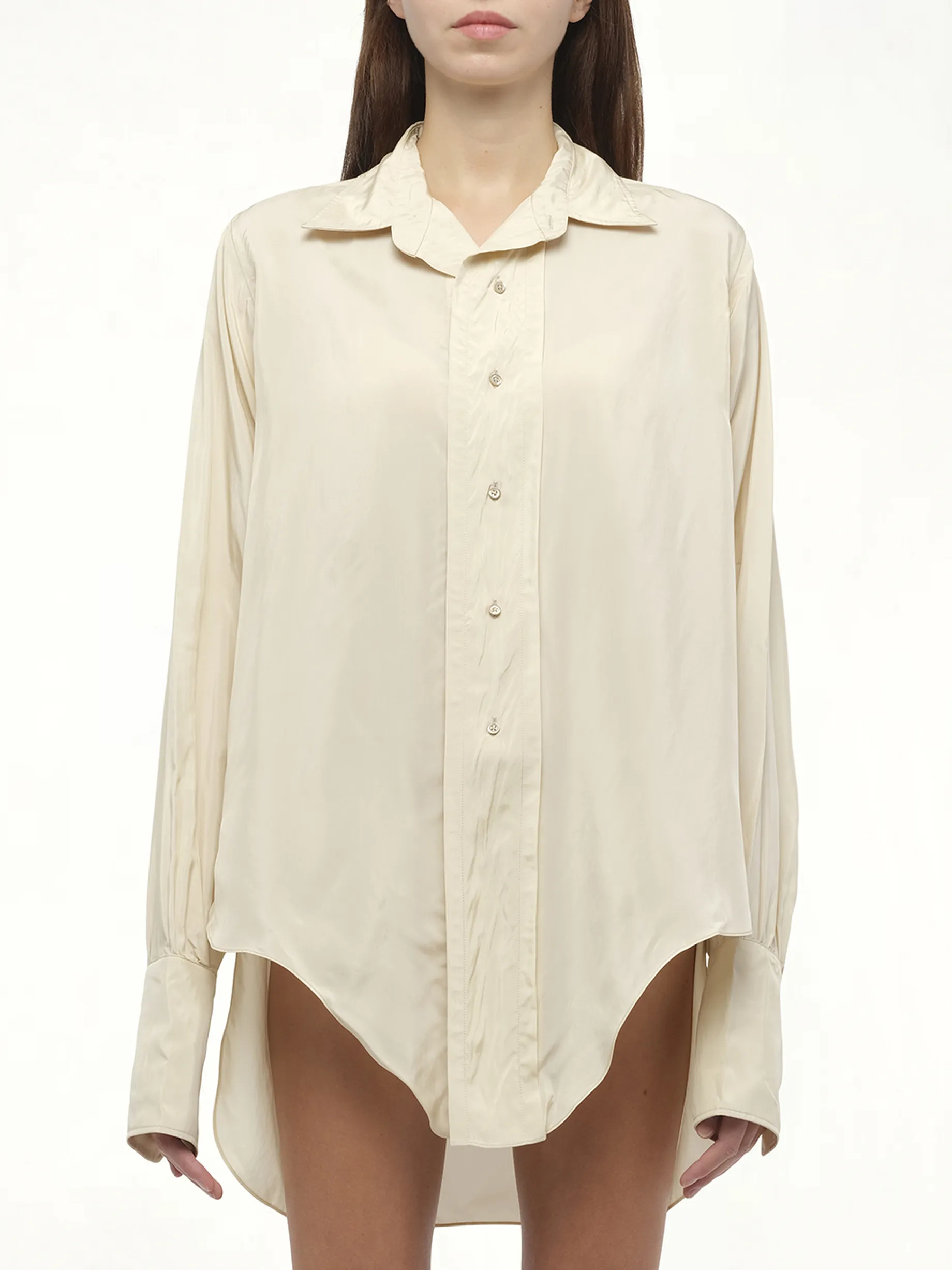 Long-sleeved Shirt in Almond sold by MARAIS