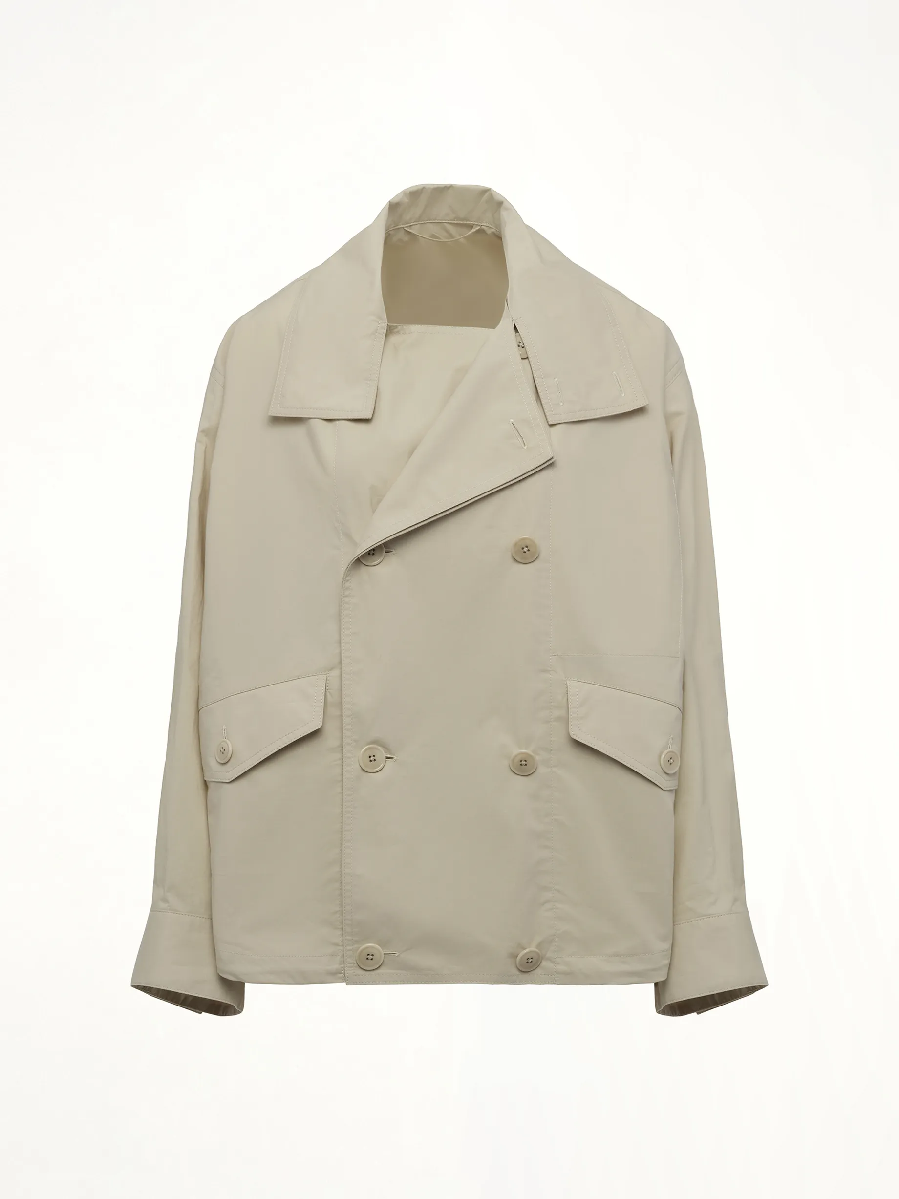 Double Flap Light Blouson in Stone Beige sold by MARAIS product image thumbnail 2