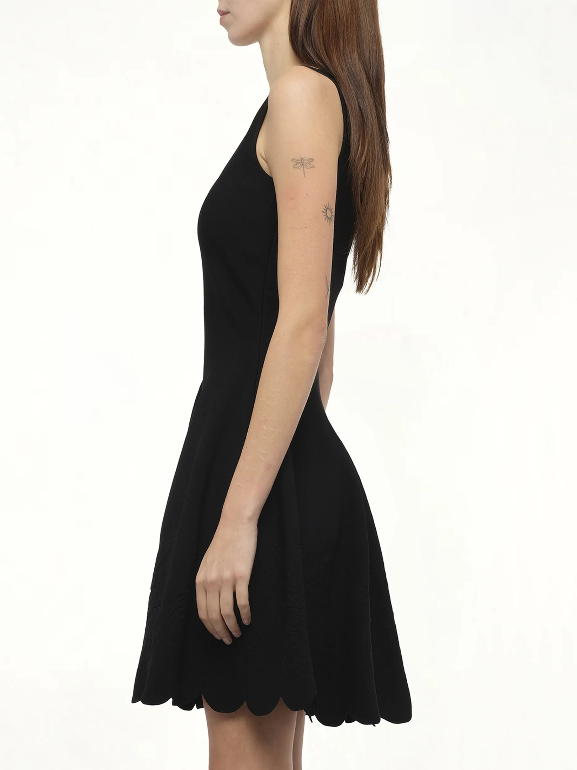 Emb Rose Mini Dress in Black sold by MARAIS product image thumbnail 5