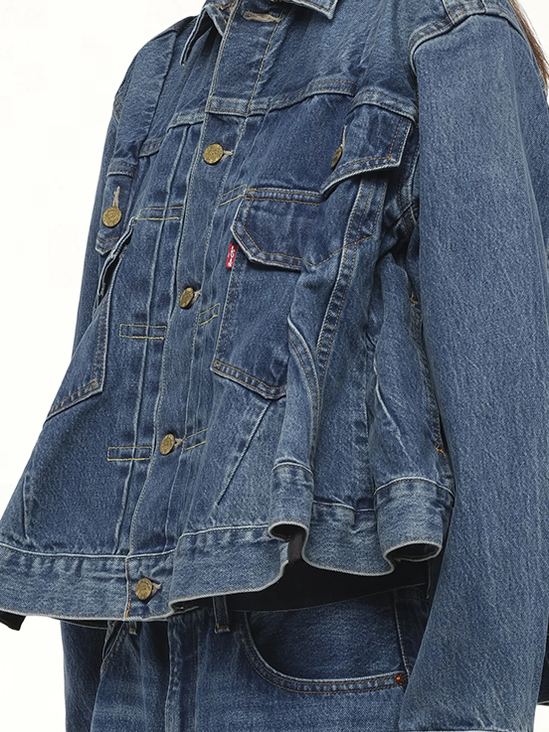 Levi's Denim Jacket in Blue sold by MARAIS product image thumbnail 3