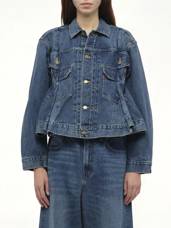 Levi's Denim Jacket in Blue made by Sacai