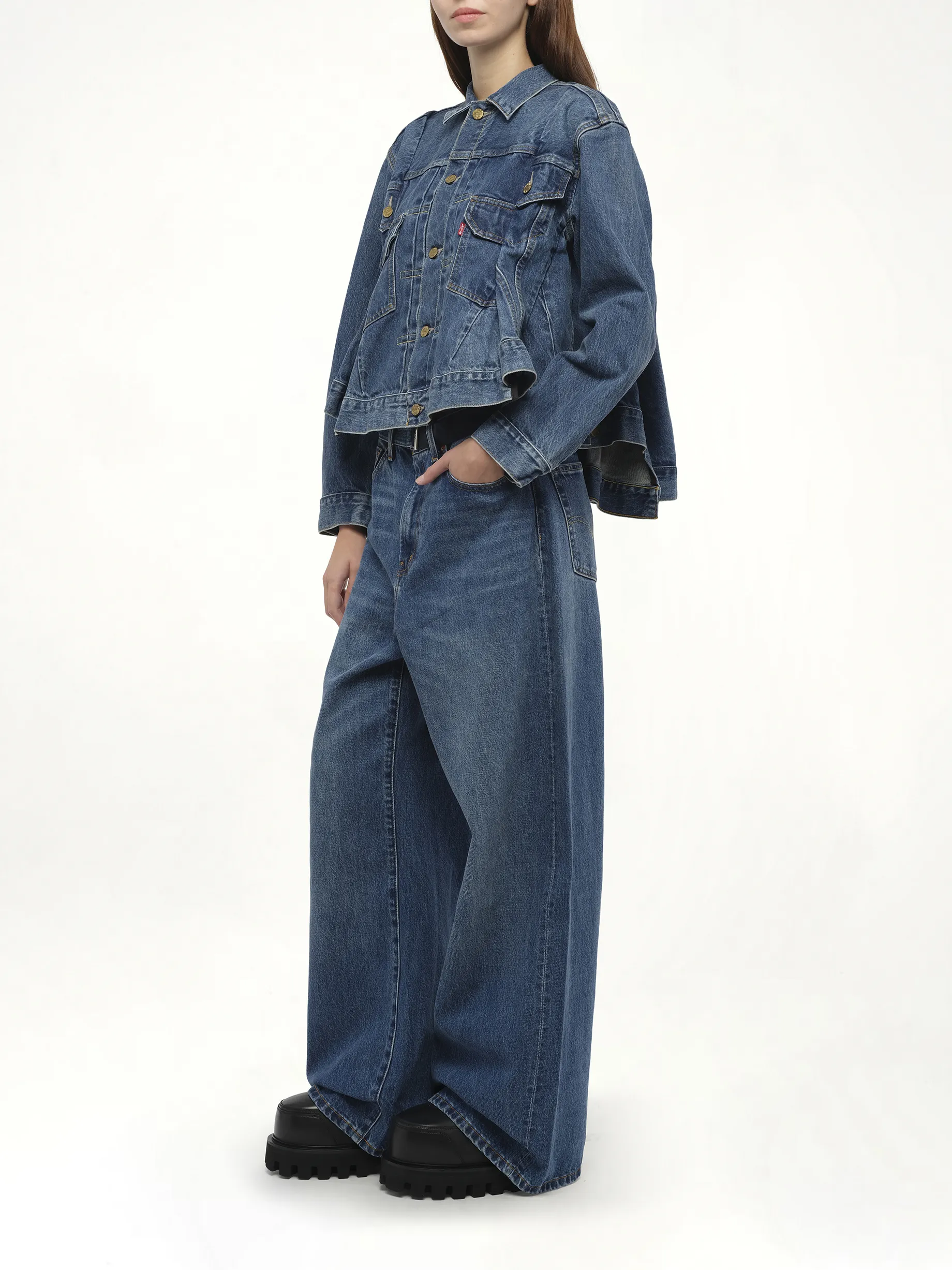 Levi's Denim Jacket in Blue sold by MARAIS product image thumbnail 4