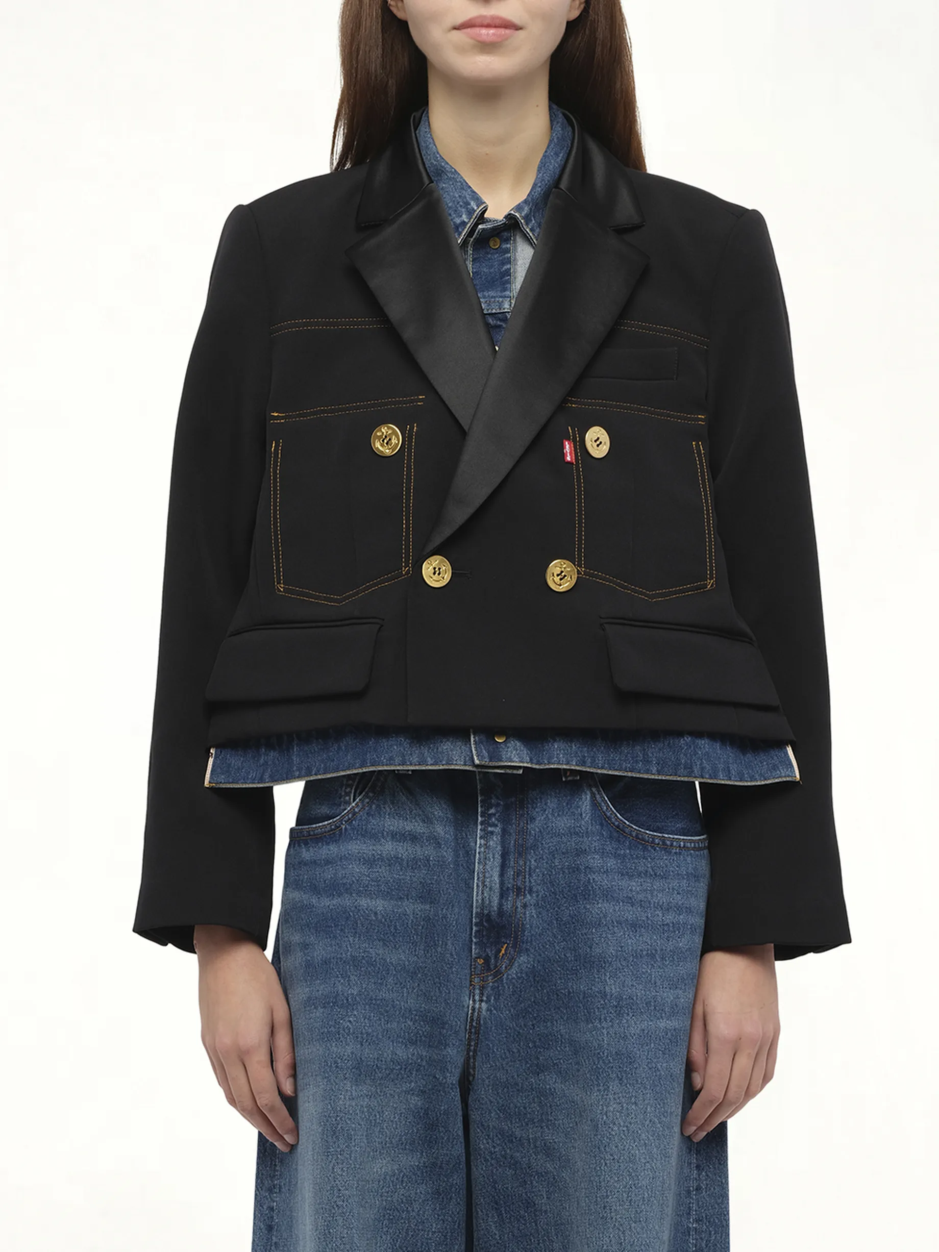 Levi's Denim x Matelasse Twill Jacket in Black sold by MARAIS