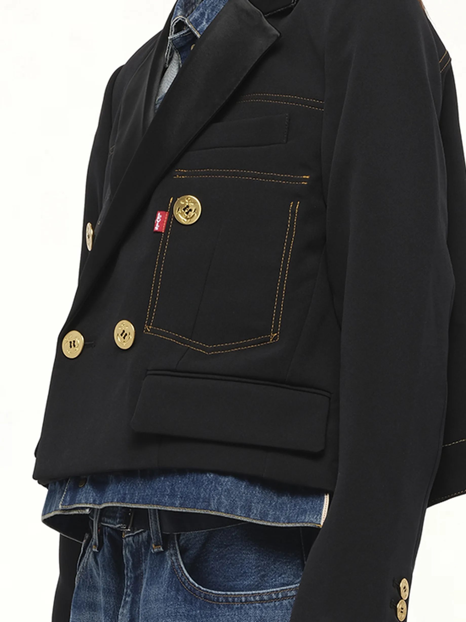 Levi's Denim x Matelasse Twill Jacket in Black sold by MARAIS product image thumbnail 3