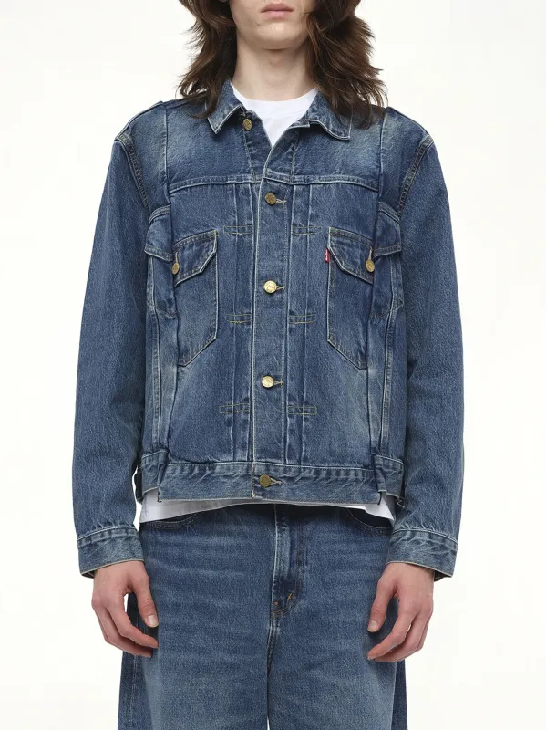 Levi's Denim Jacket in Blue made by Sacai