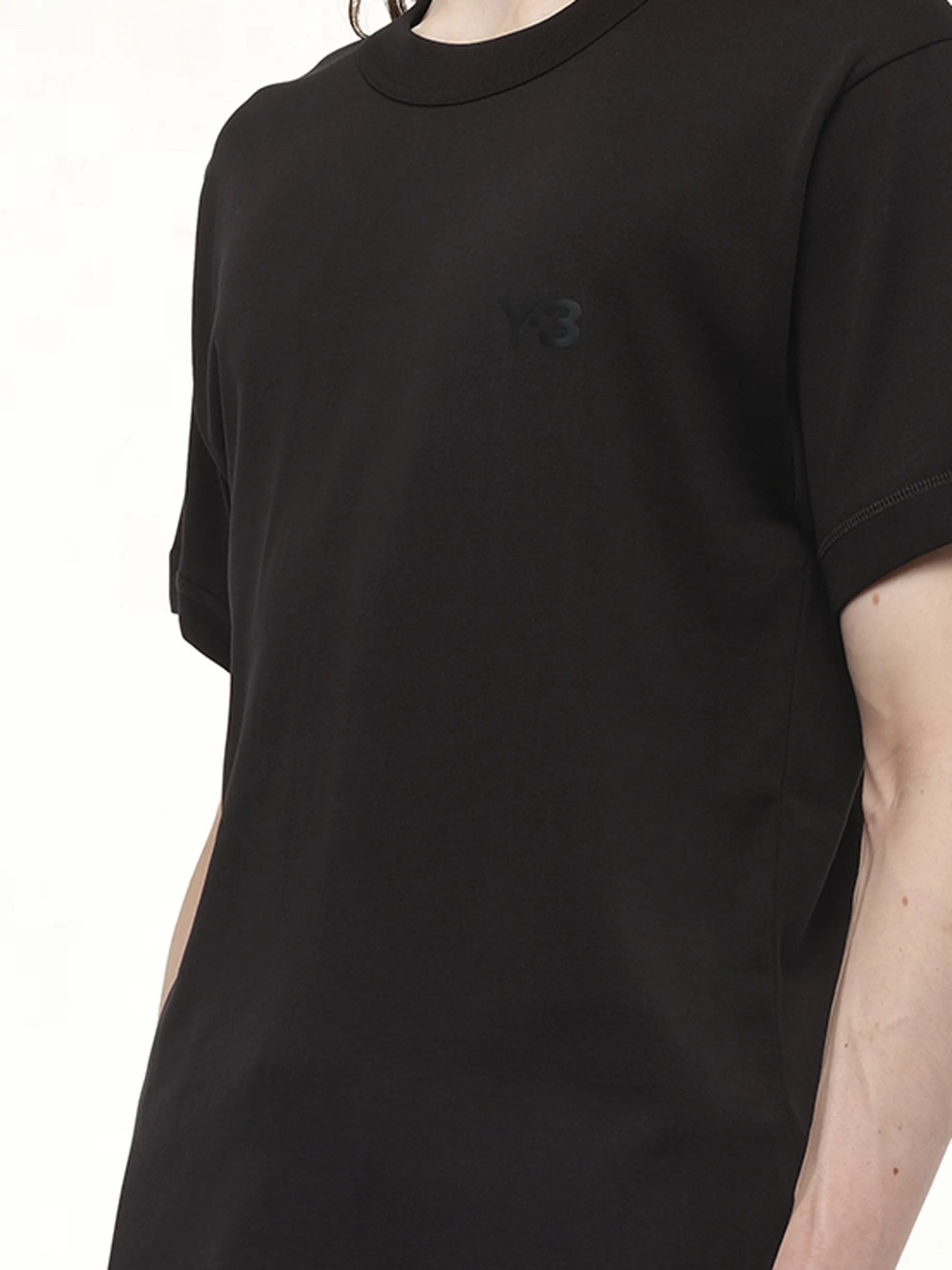 Slim Short Sleeve T-Shirt in Black sold by MARAIS product image thumbnail 3