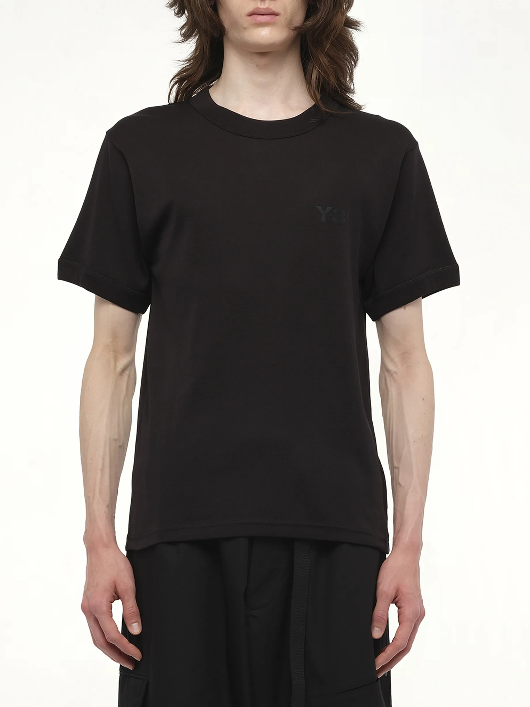 Slim Short Sleeve T-Shirt in Black sold by MARAIS