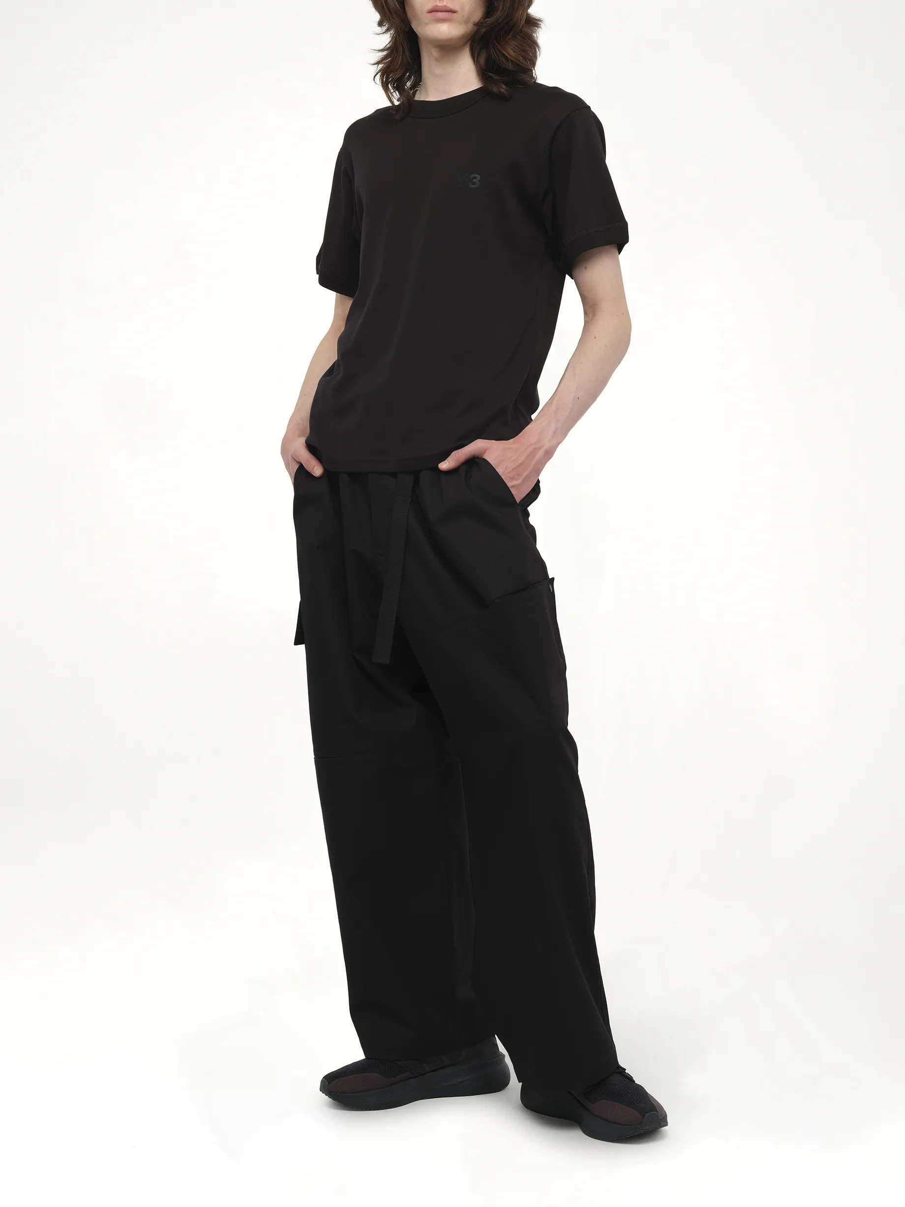 Slim Short Sleeve T-Shirt in Black sold by MARAIS product image thumbnail 4
