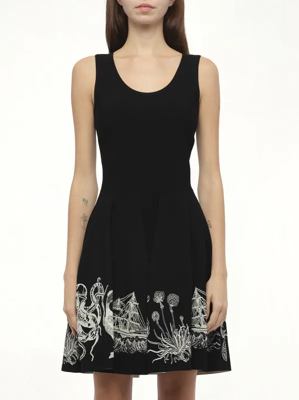 Amq - Sleeveless Volume Mini Dress in 1001 sold by MARAIS