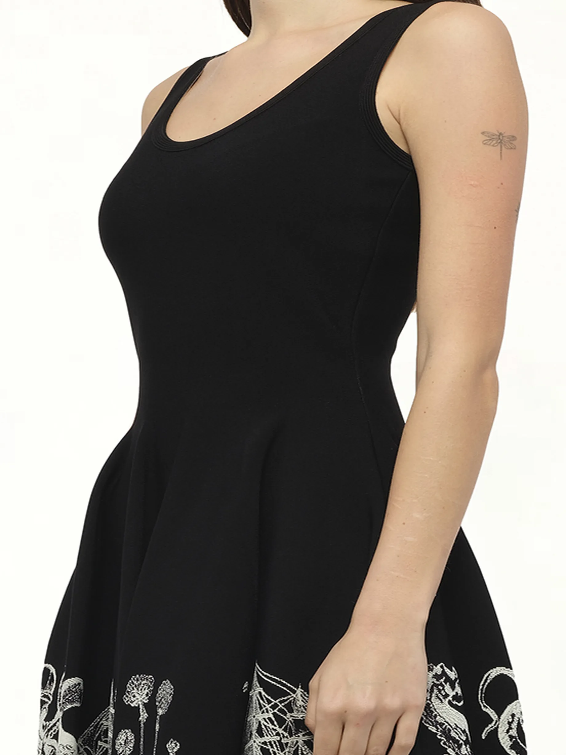 Amq - Sleeveless Volume Mini Dress in 1001 sold by MARAIS product image thumbnail 3