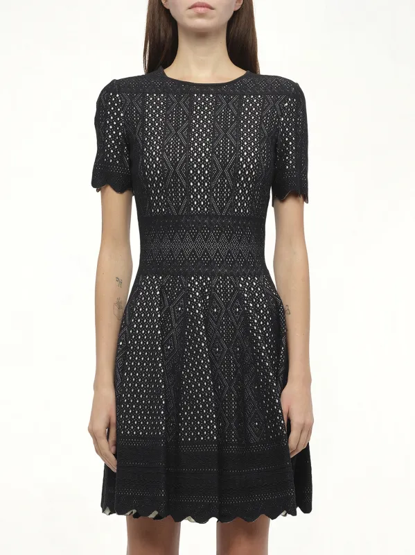 Shirt Sleeve Vol Mini Dress in 1001 sold by MARAIS