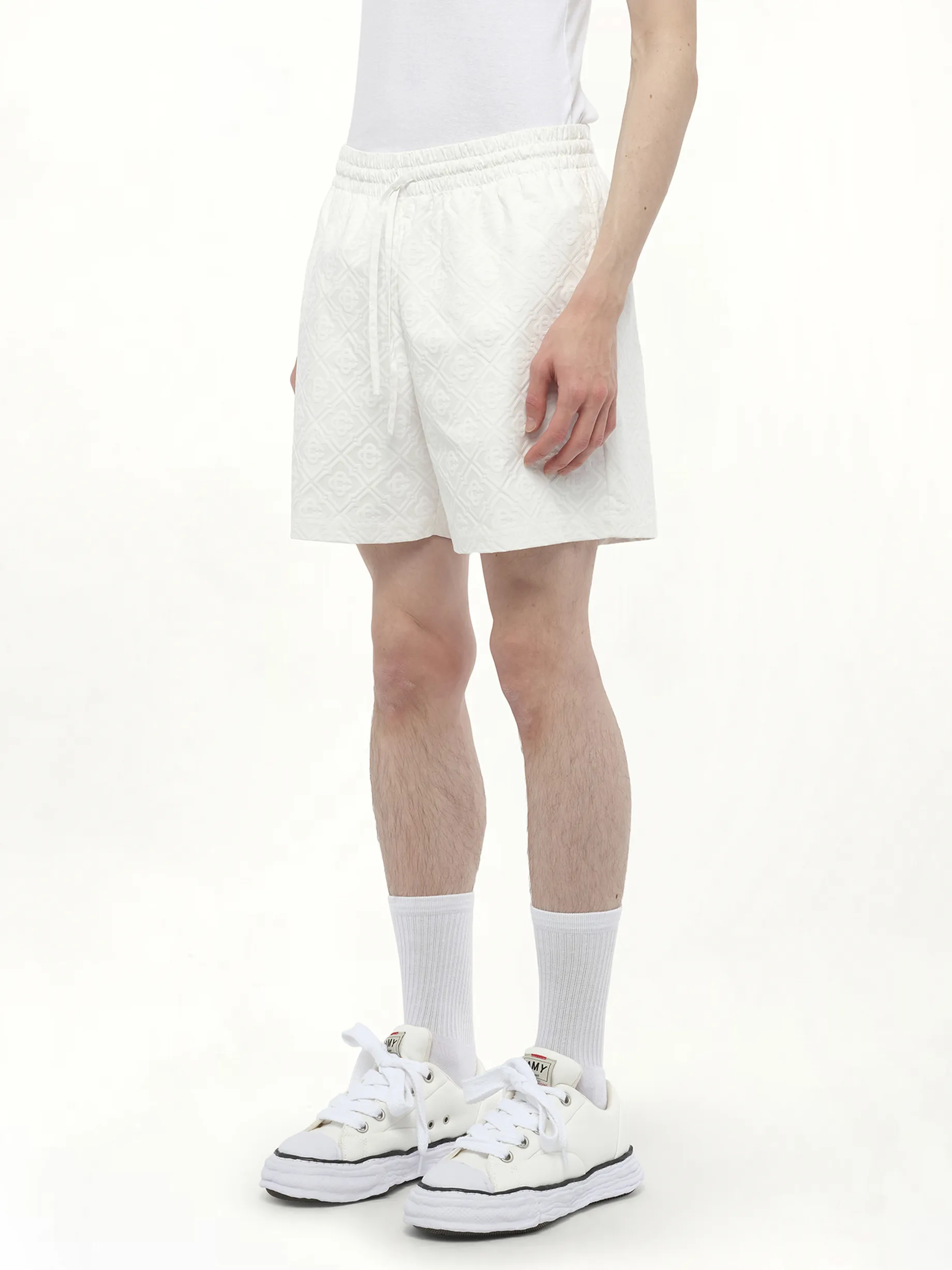 Drawstring Shorts in White sold by MARAIS product image thumbnail 5