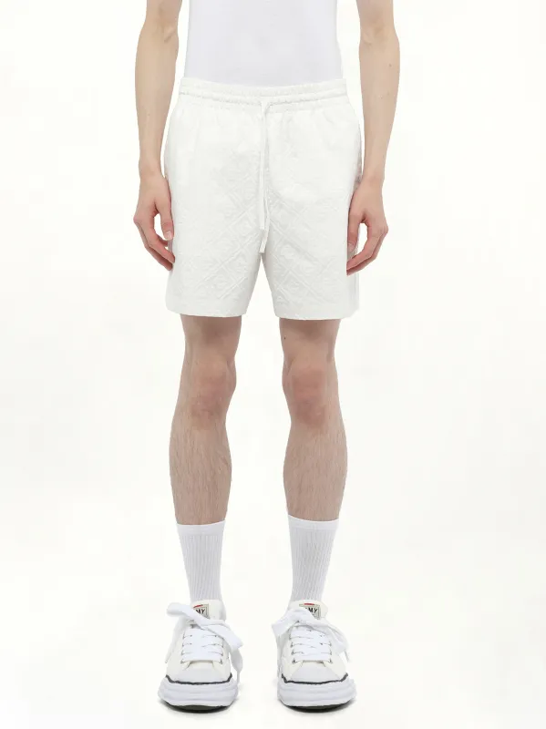 Drawstring Shorts in White sold by MARAIS