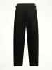 Pleated Carrot Pants in Black sold by MARAIS