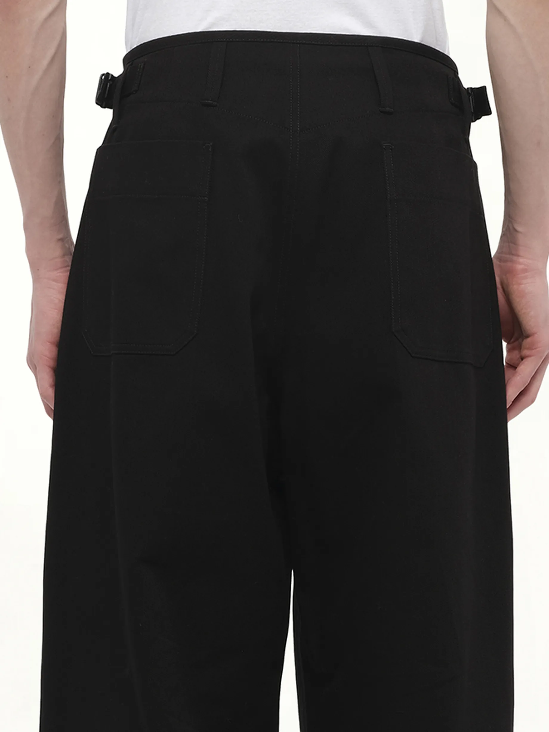 Pleated Carrot Pants in Black sold by MARAIS product image thumbnail 3
