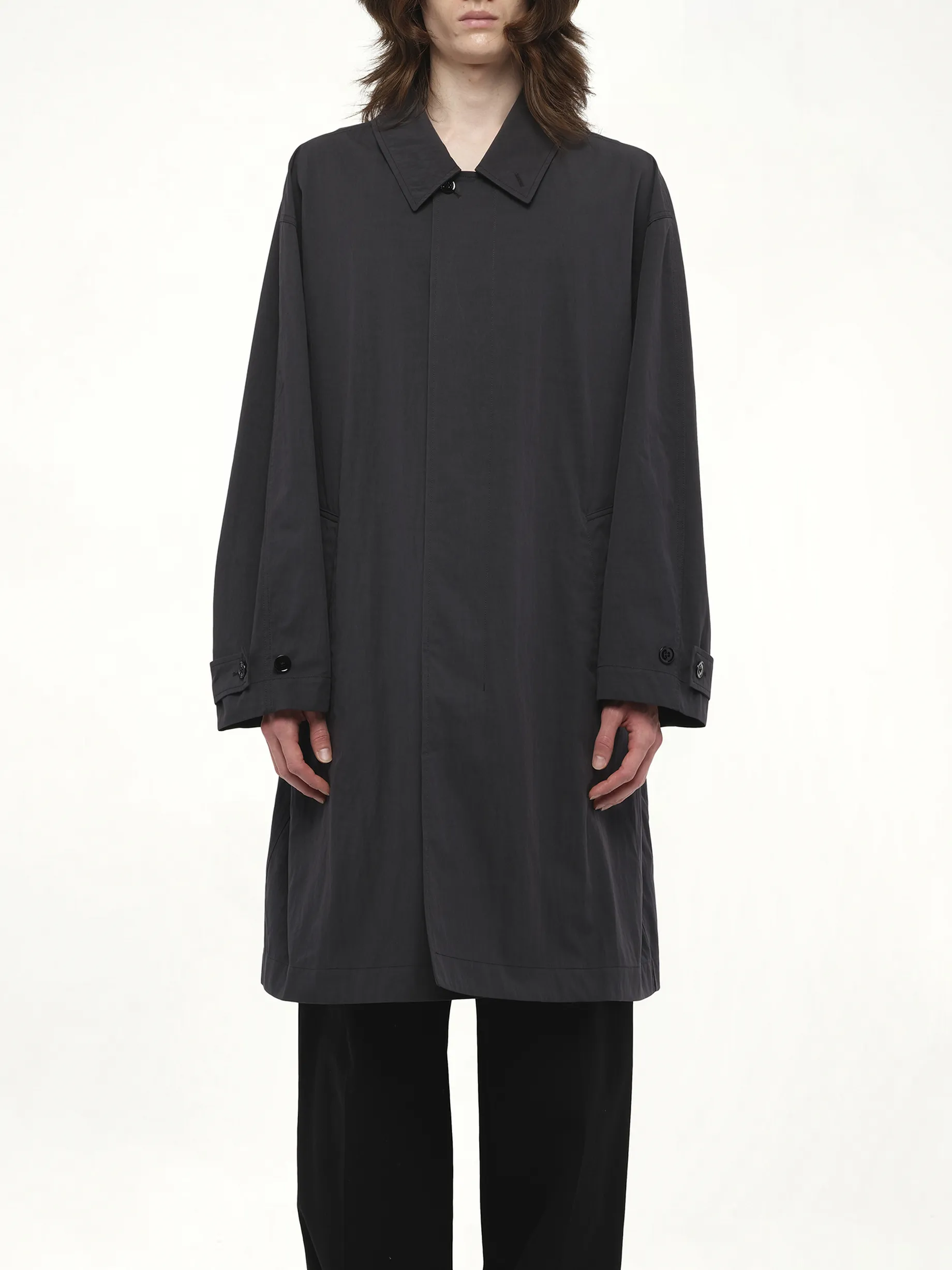 Car Coat in Zinc sold by MARAIS