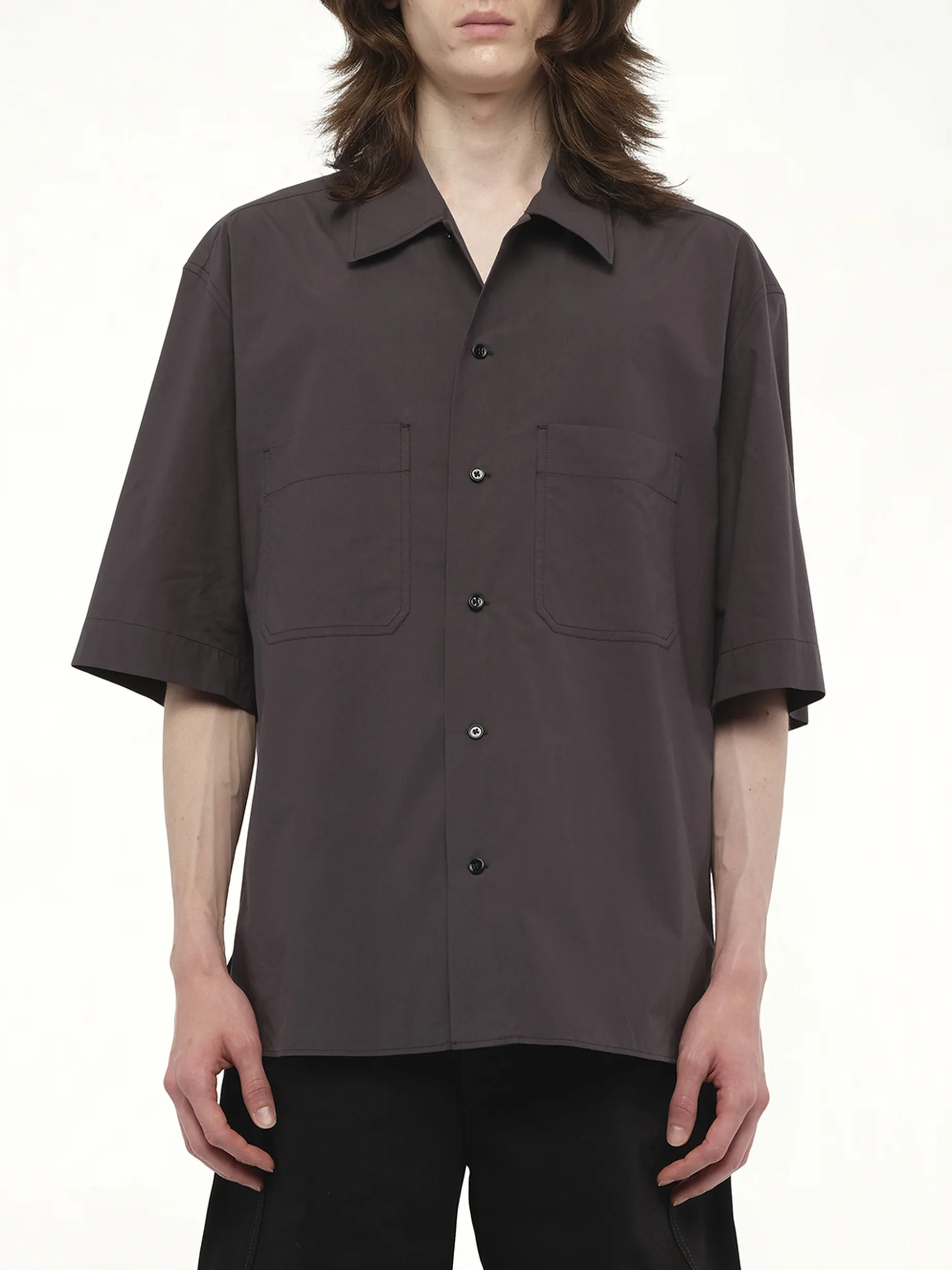 Convertible Shirt in Charcoal sold by MARAIS product image thumbnail 2