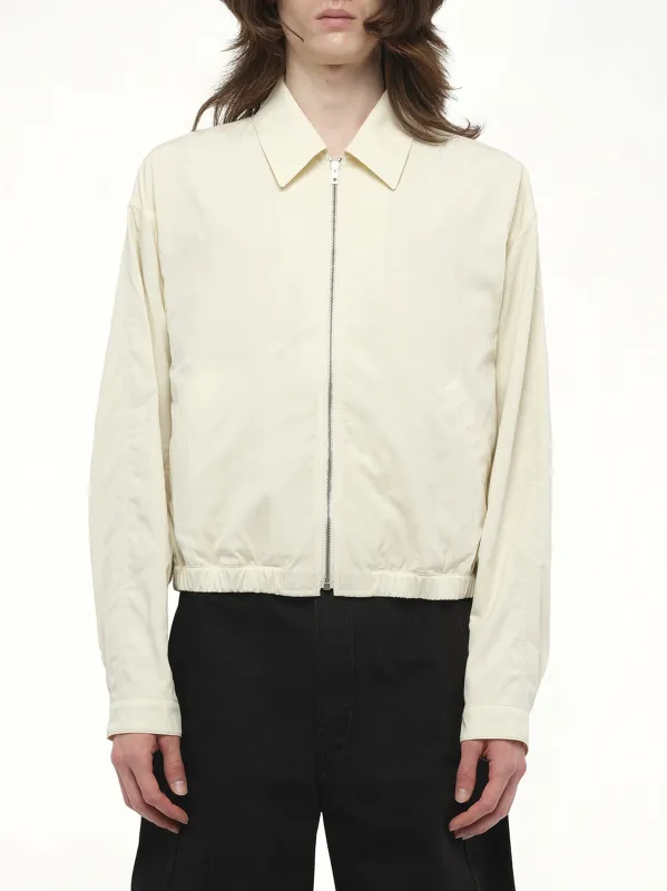 Zipped Blouson in Creamy White sold by MARAIS