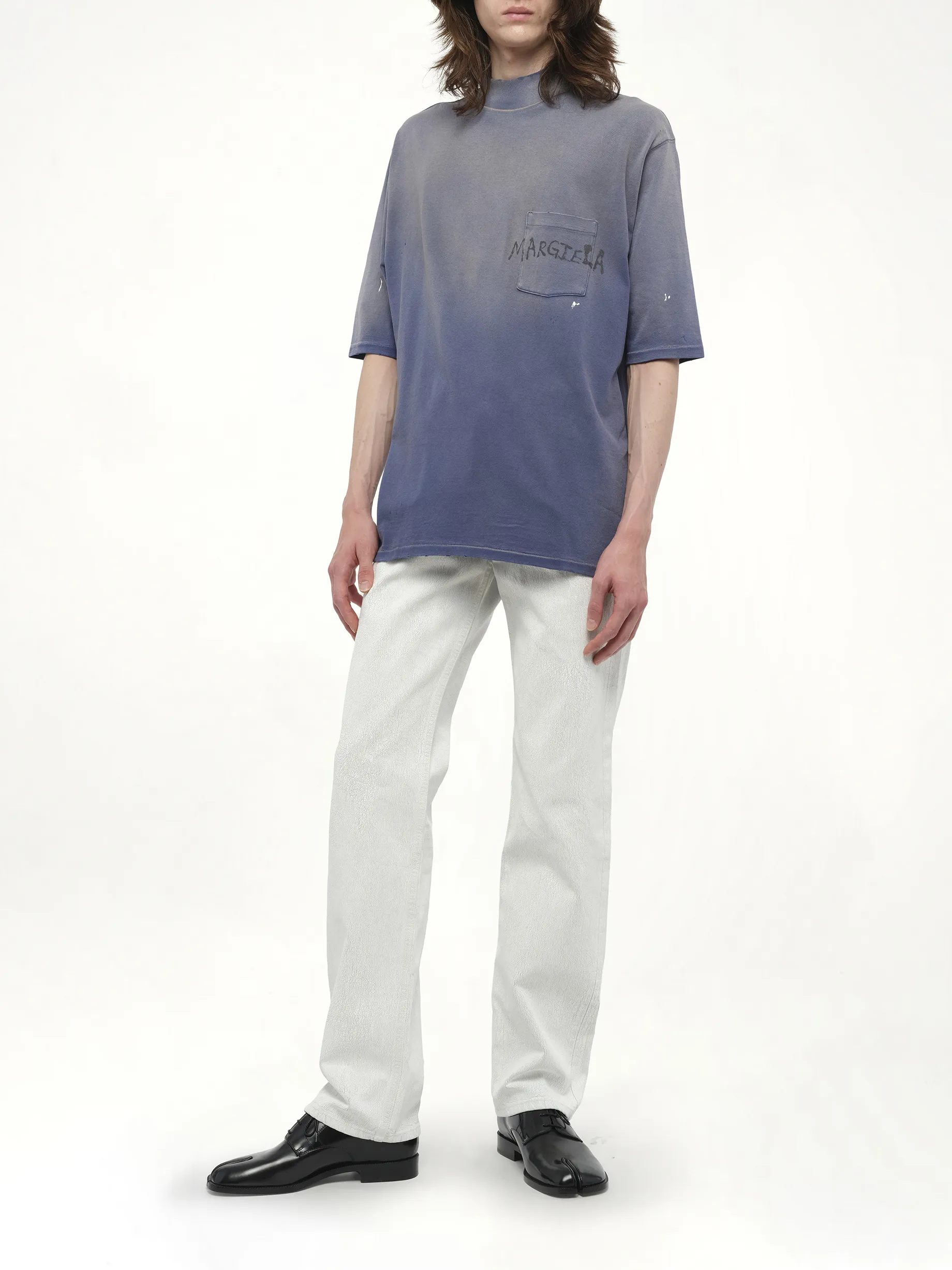 Margiela T-Shirt in Vintage Blue sold by MARAIS product image thumbnail 4