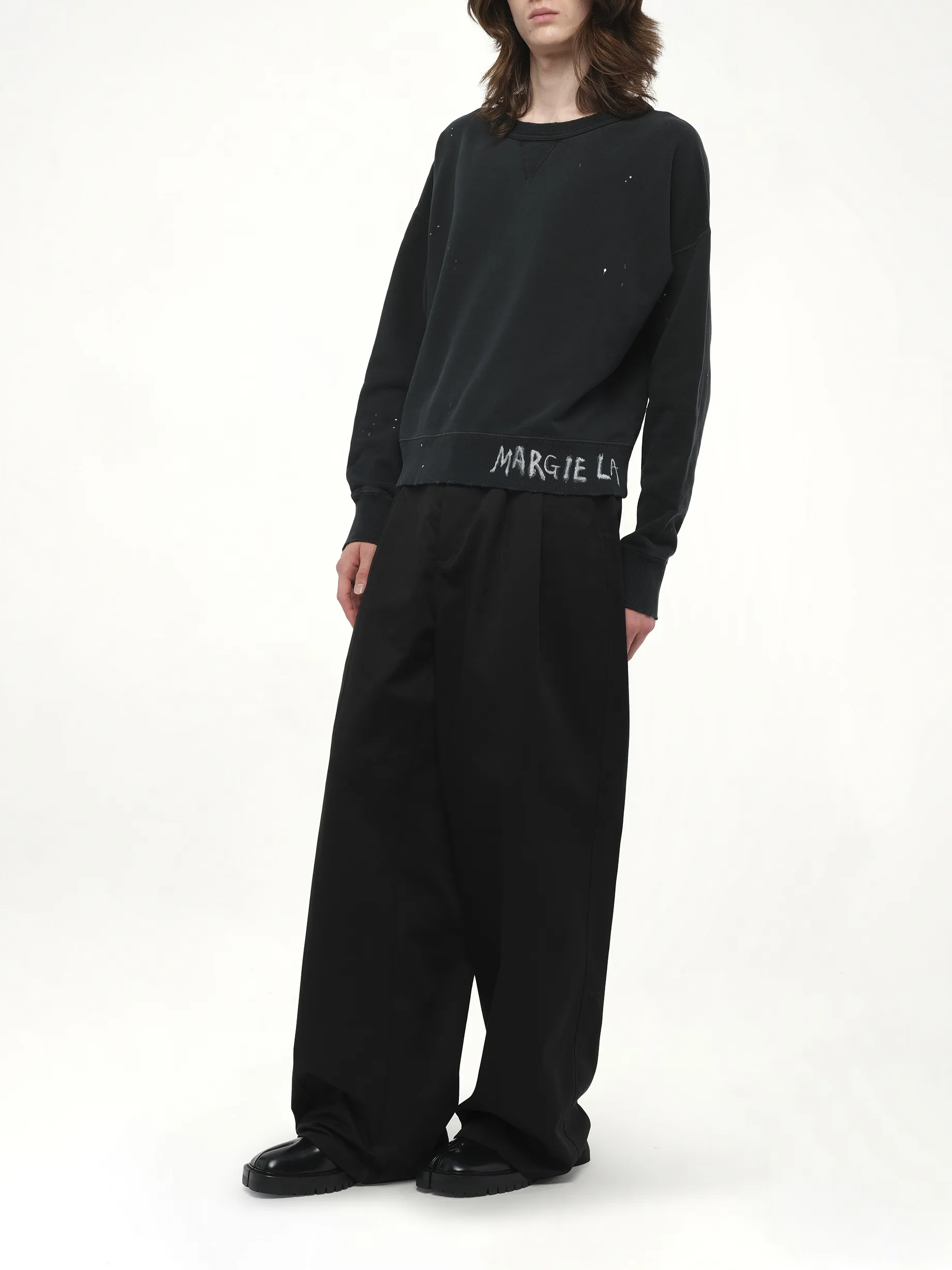 Margiela Sweatshirt in Washed Black sold by MARAIS product image thumbnail 4