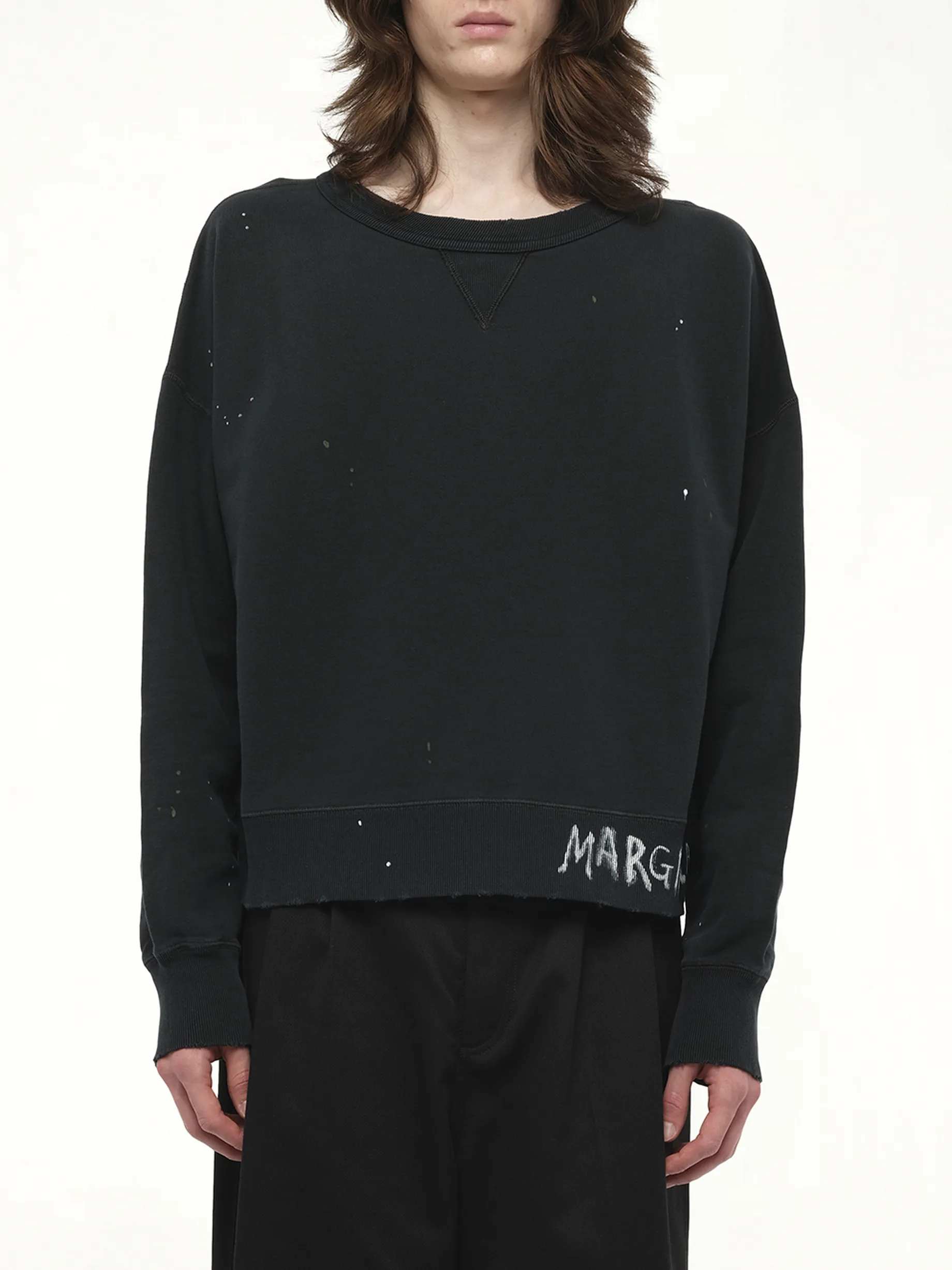 Margiela Sweatshirt in Washed Black sold by MARAIS