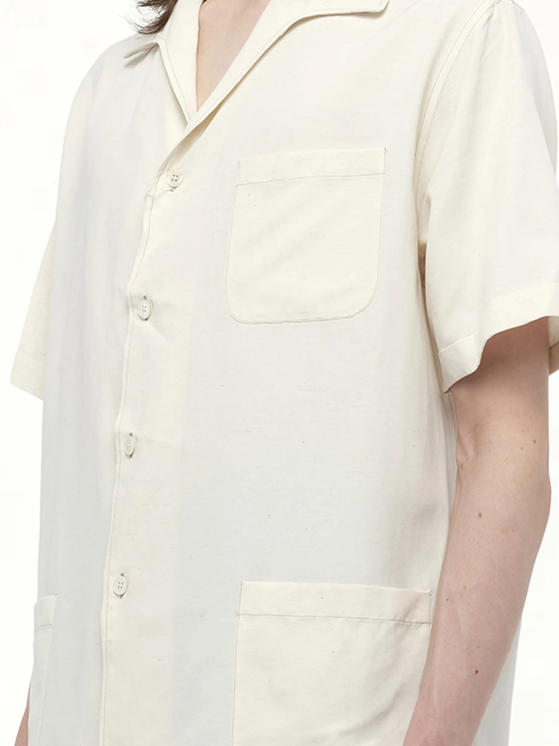 Soft Short Sleeve Shirt in Beige sold by MARAIS product image thumbnail 3