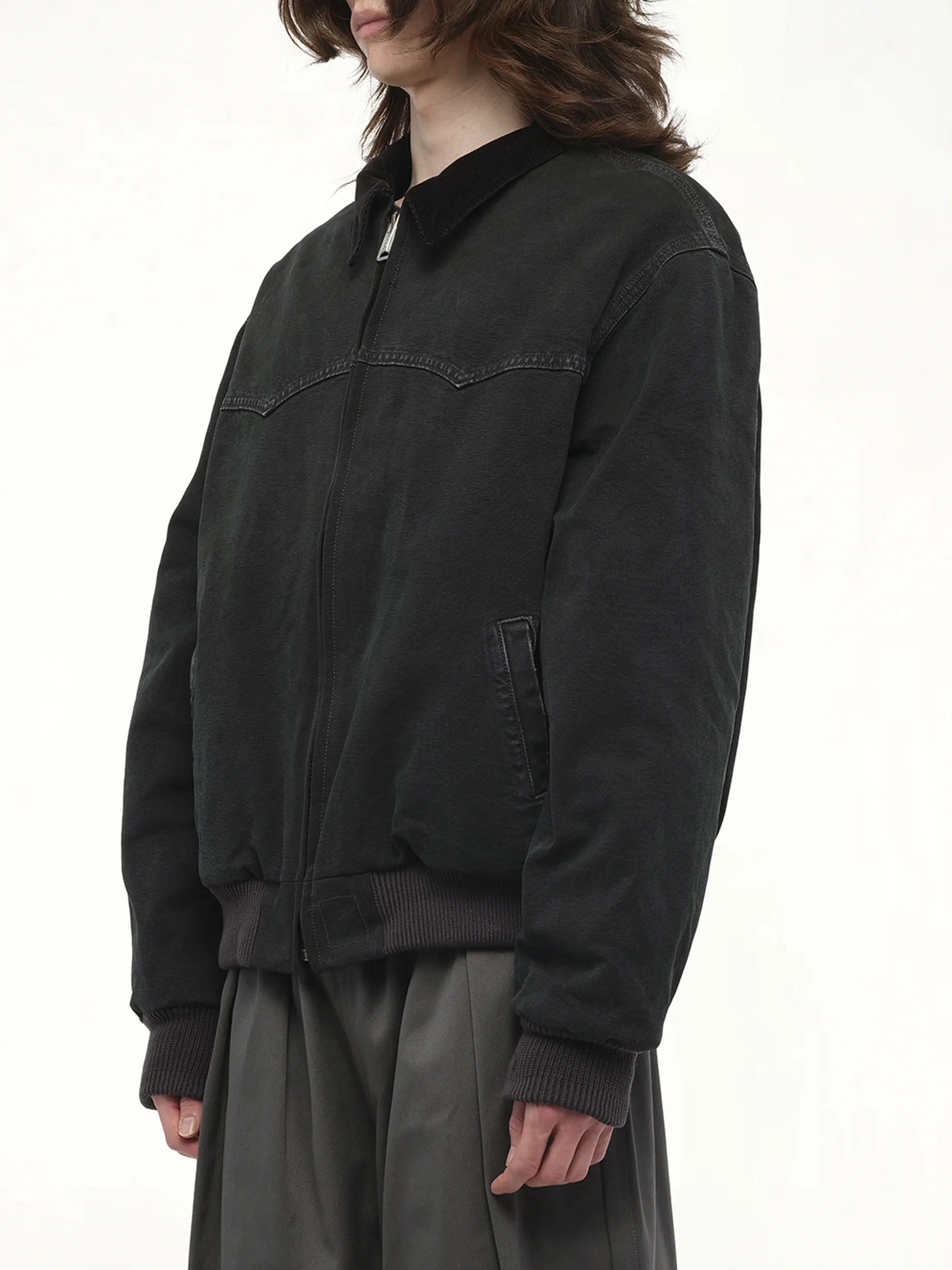 Workwear Jacket in Washed Black sold by MARAIS product image thumbnail 5