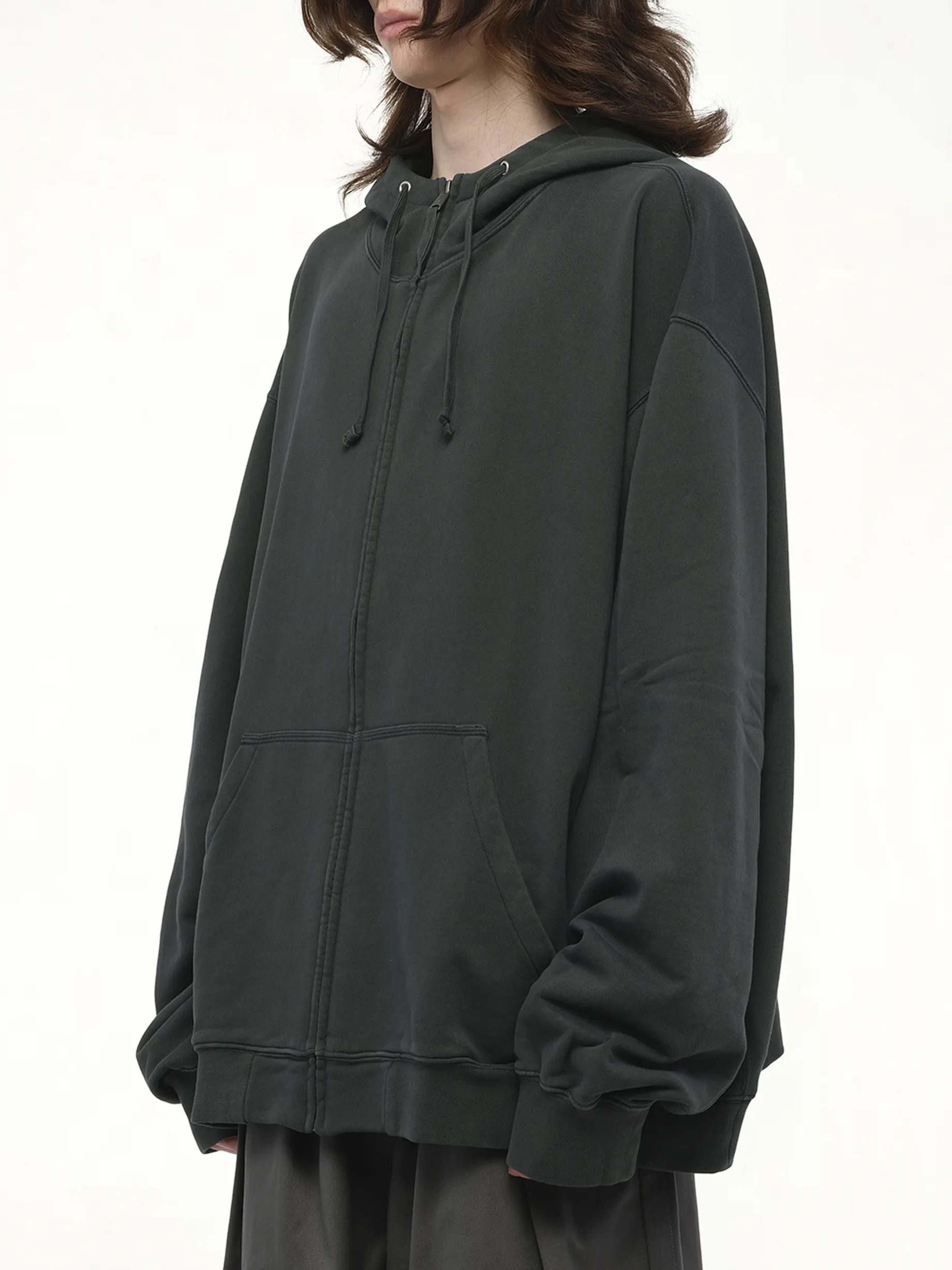 Number Zip Logo Hoodie in Black sold by MARAIS product image thumbnail 5