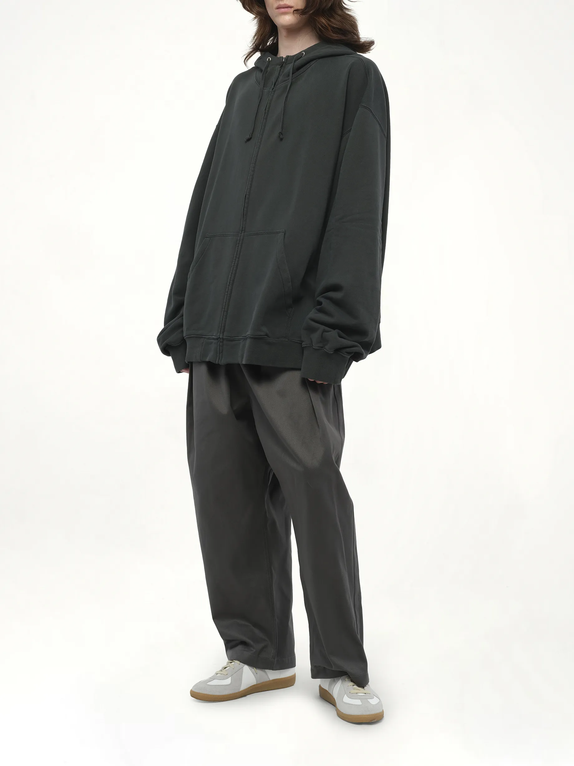 Number Zip Logo Hoodie in Black sold by MARAIS product image thumbnail 4