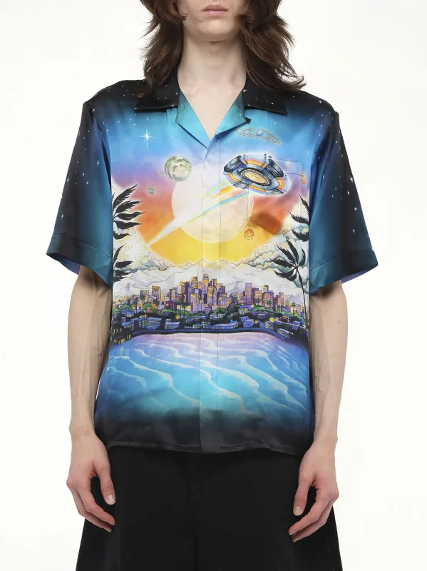 La Premonition Cuban Collar Shirt in Multicolour sold by MARAIS