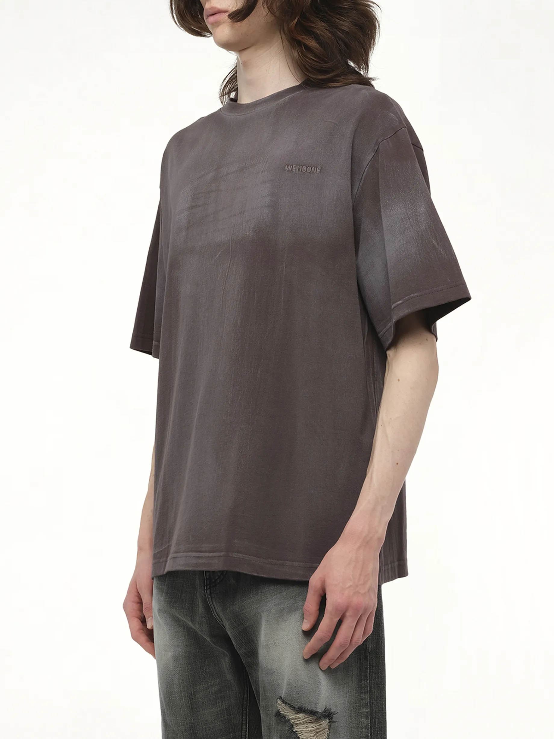 Spray Logo T-Shirt in Charcoal sold by MARAIS product image thumbnail 5
