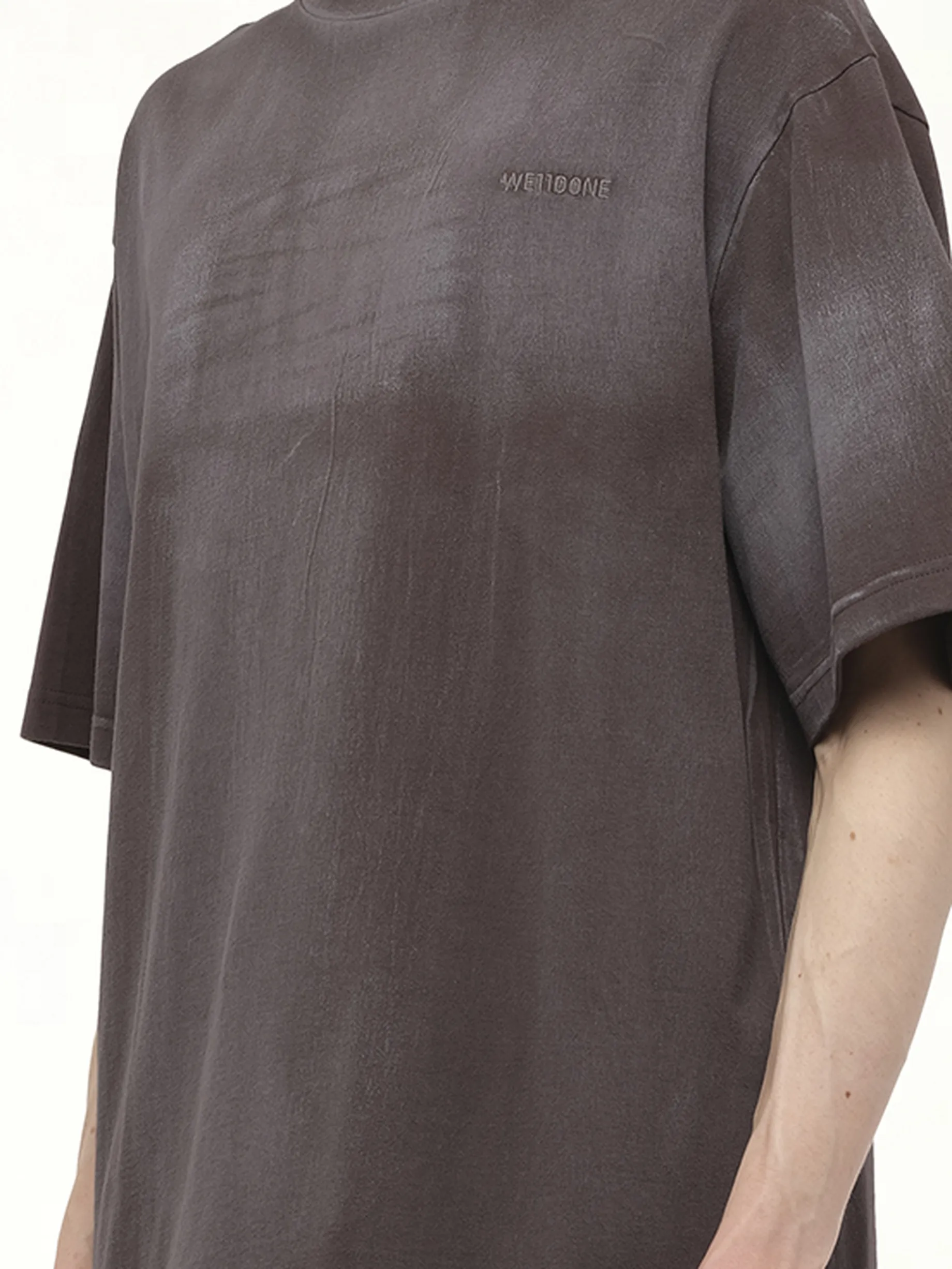 Spray Logo T-Shirt in Charcoal sold by MARAIS product image thumbnail 3