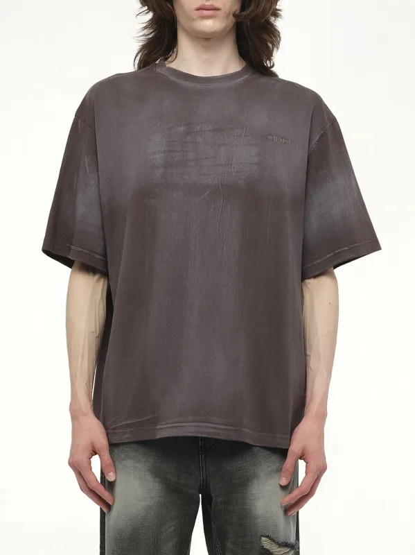 Spray Logo T-Shirt in Charcoal made by MARAIS