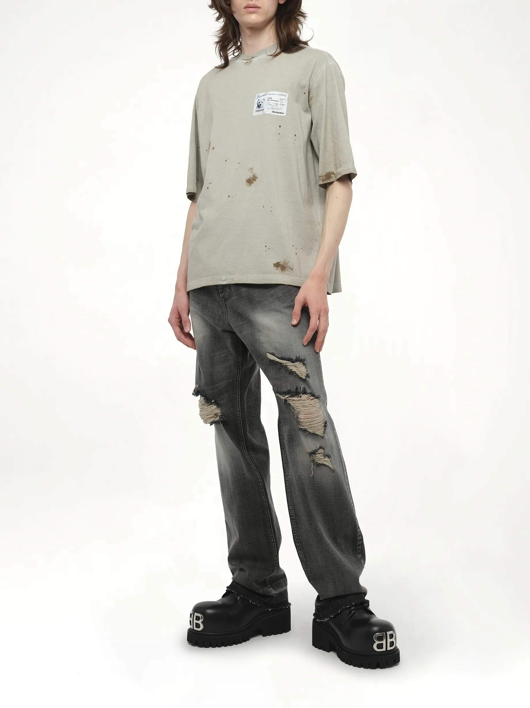 Peaches Print T-Shirt in Beige sold by MARAIS product image thumbnail 4