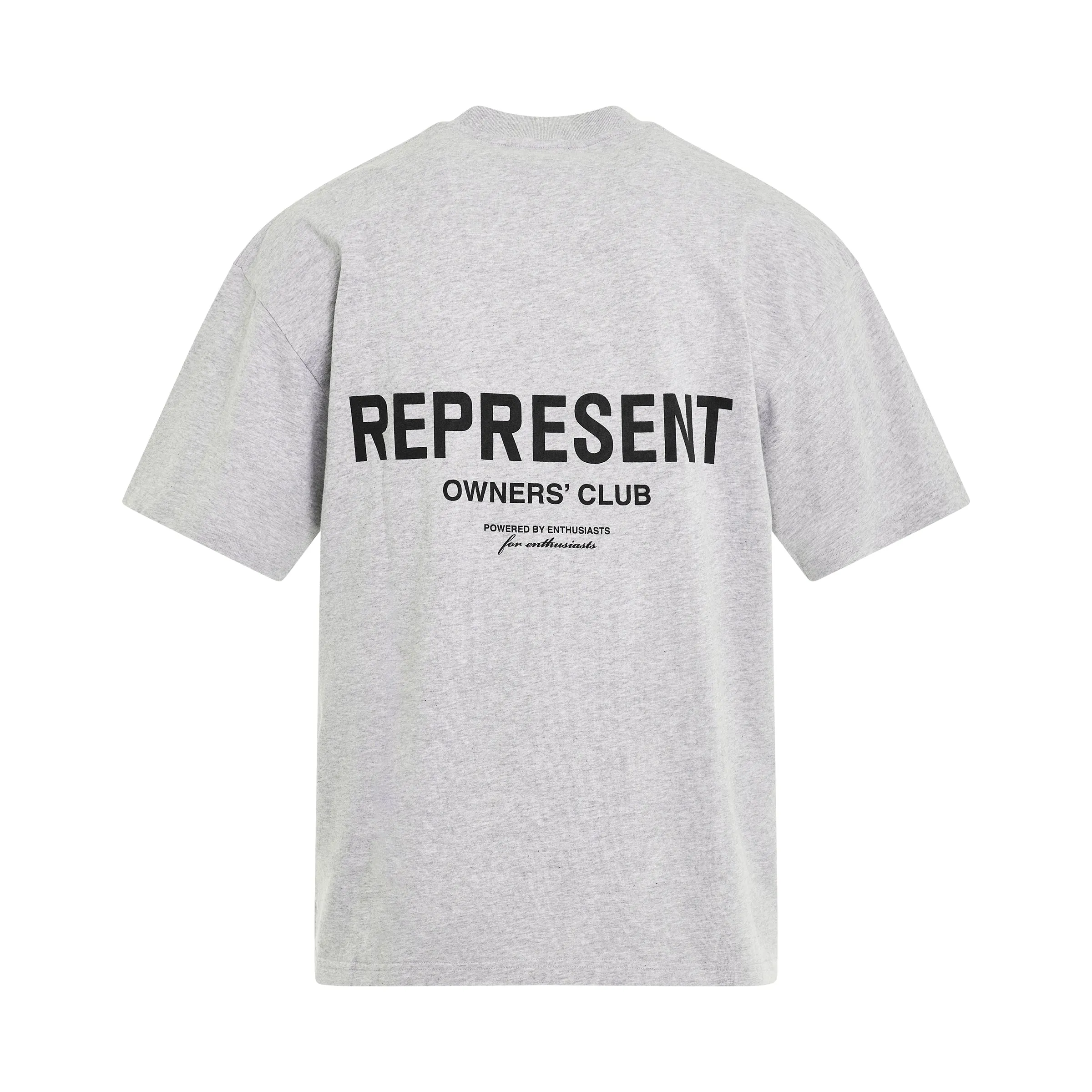 New Represent Owners Club T-Shirt in Ash Grey/Black sold by MARAIS product image thumbnail 4