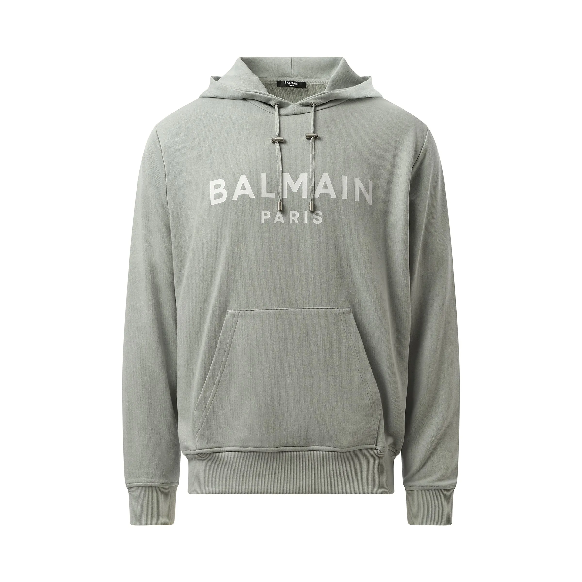 Balmain Print Hoodie in Grey/White sold by MARAIS product image thumbnail 2
