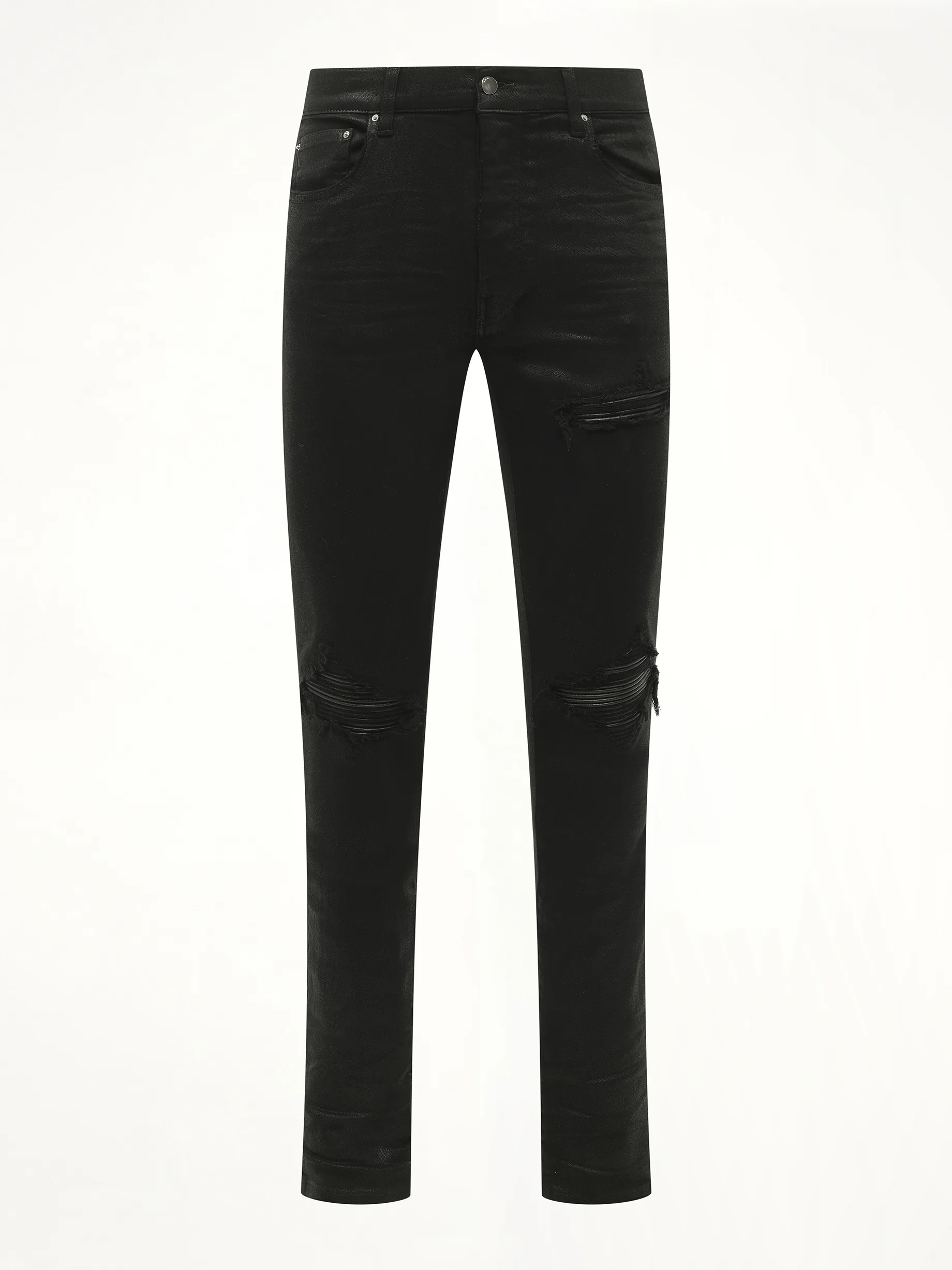 Waxed MX1 Jeans in Black Wax sold by MARAIS product image thumbnail 2
