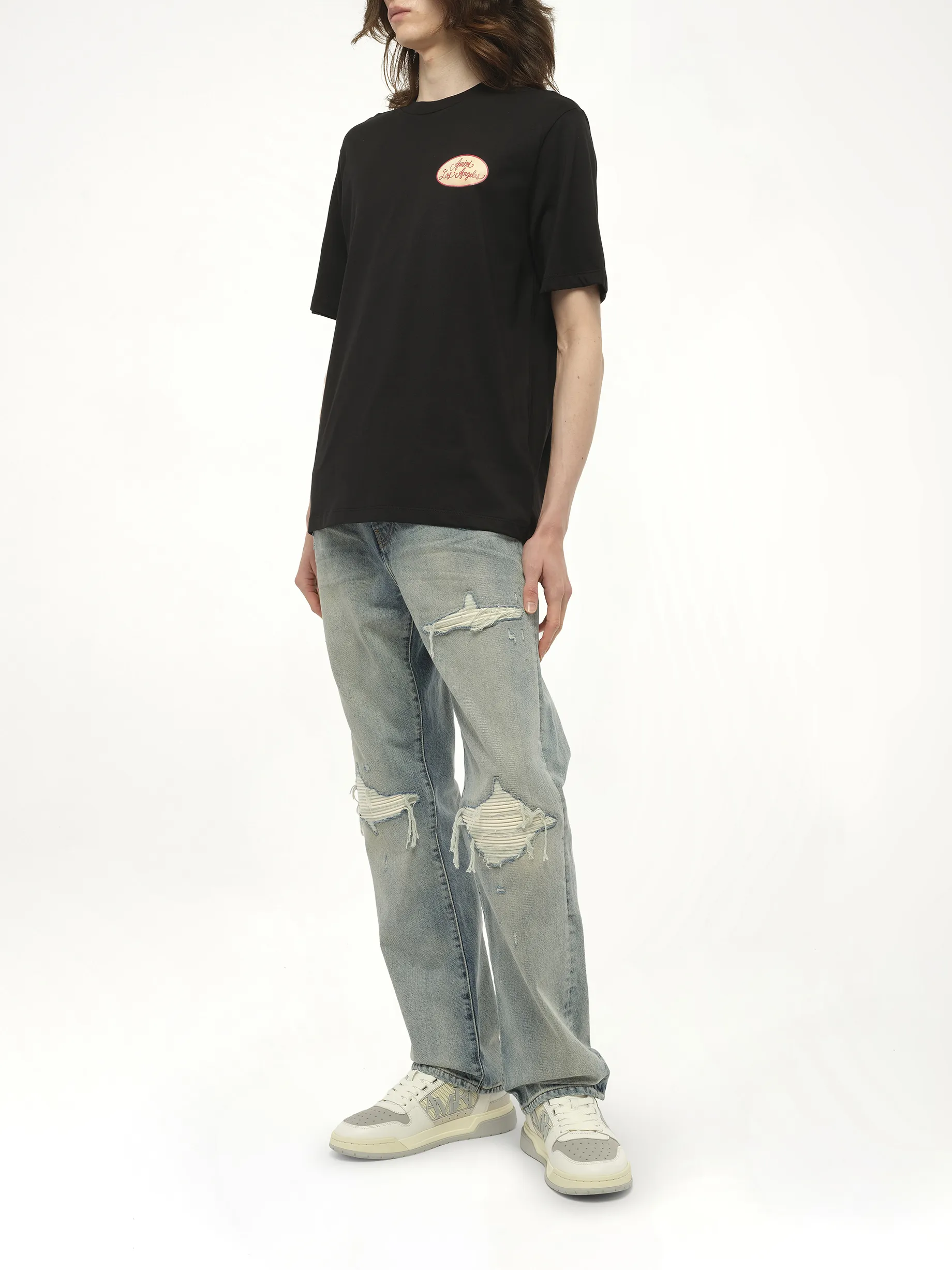 Station Patch T-Shirt in Black sold by MARAIS product image thumbnail 4
