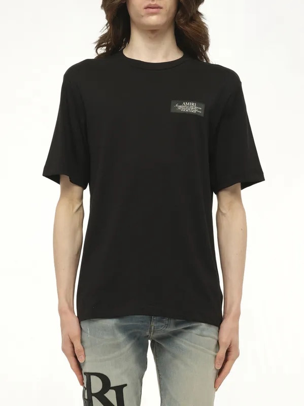 Amiri Spirit T-Shirt in Black sold by MARAIS