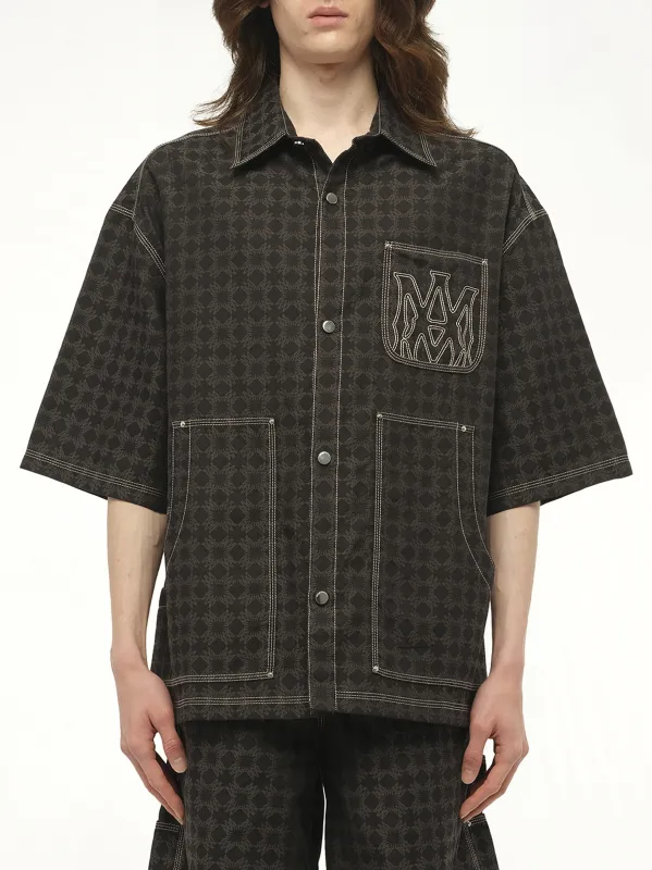 MA Quad Work Shirt in Black sold by MARAIS