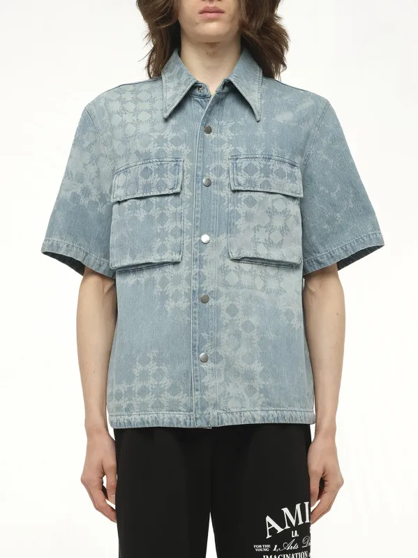 MA Quad Denim Shirt in Indigo sold by MARAIS