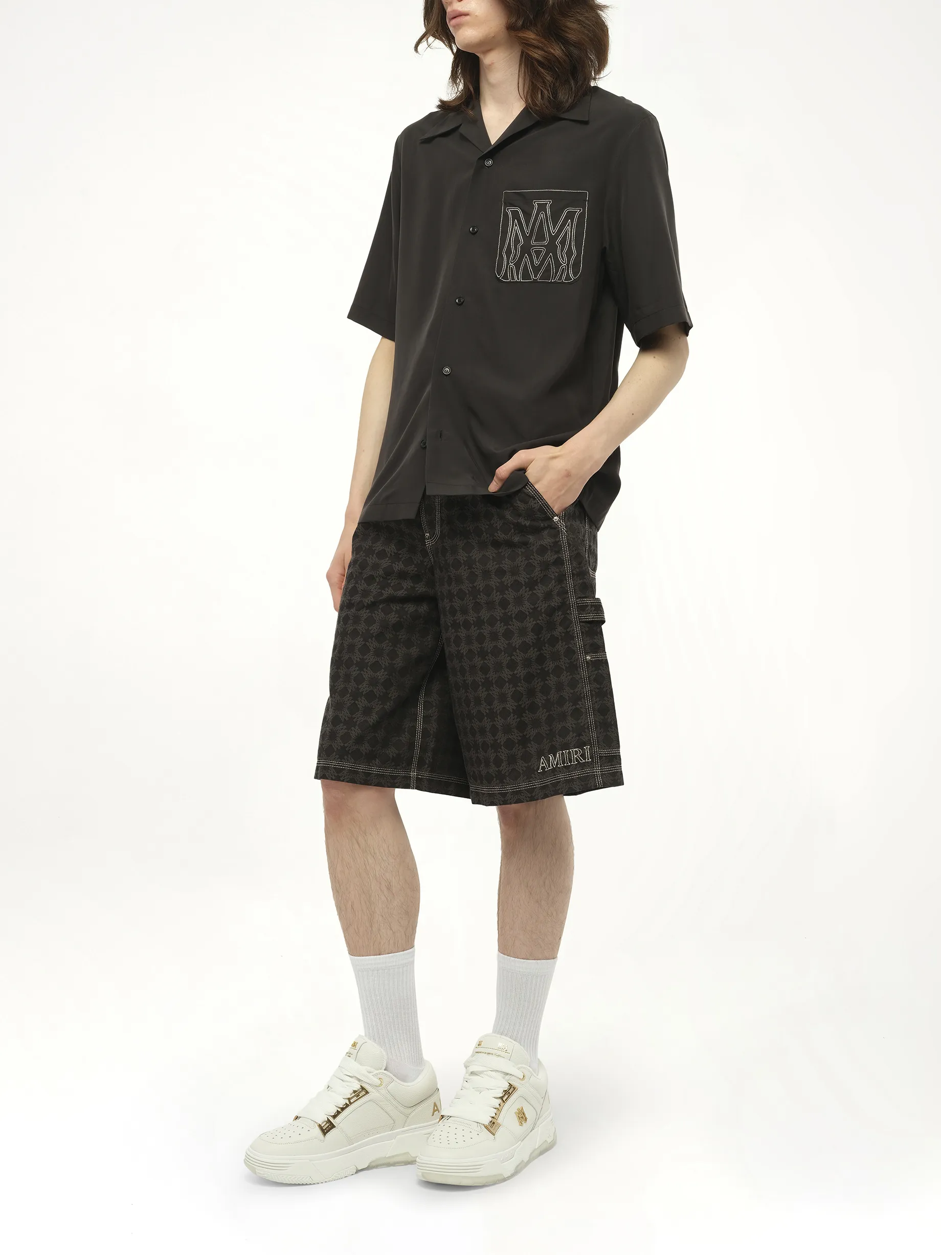 MA Outline Bowling Shirt in Black sold by MARAIS product image thumbnail 4