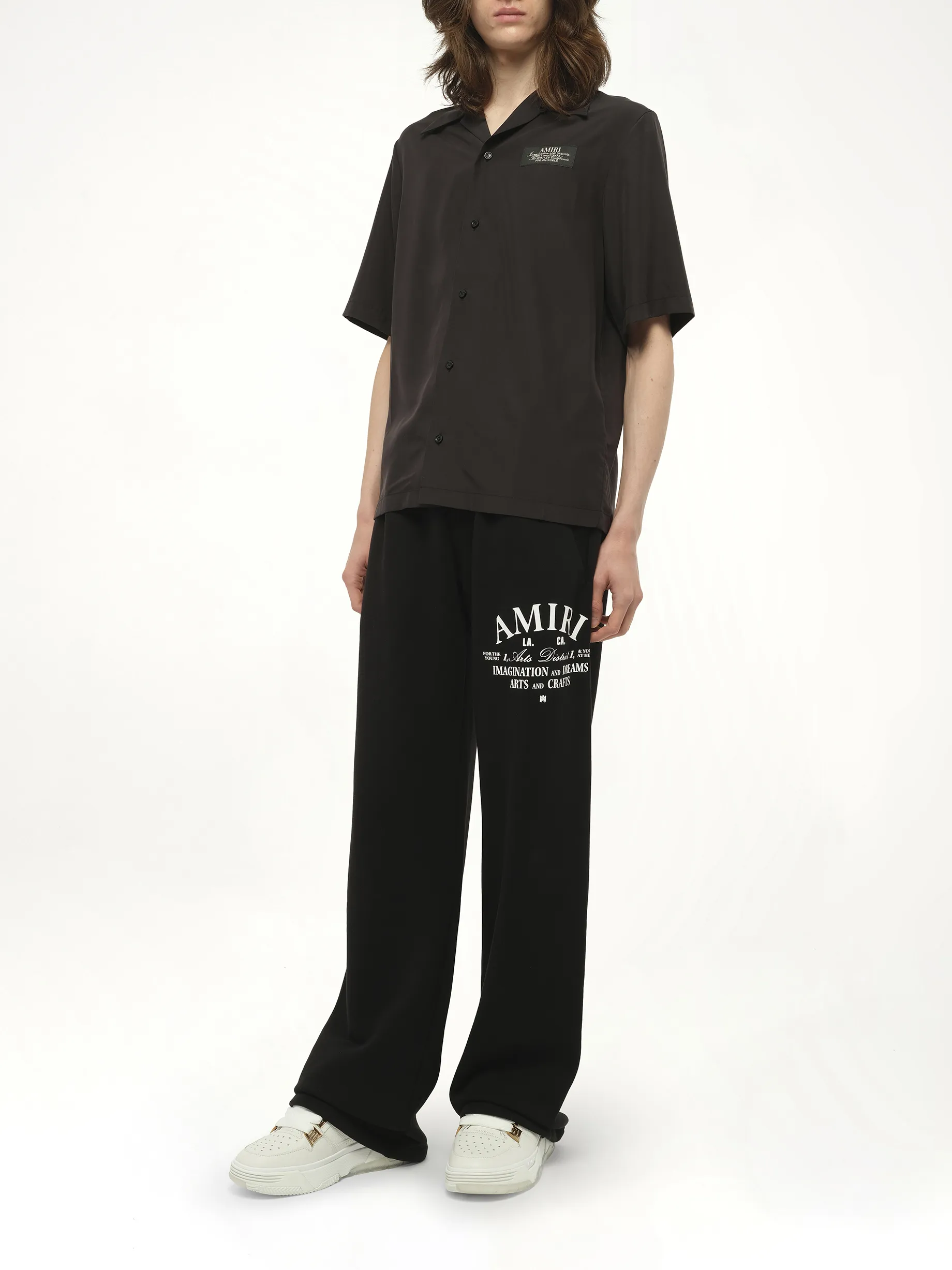 Amiri Spirit Bowling Shirt in Black sold by MARAIS product image thumbnail 4