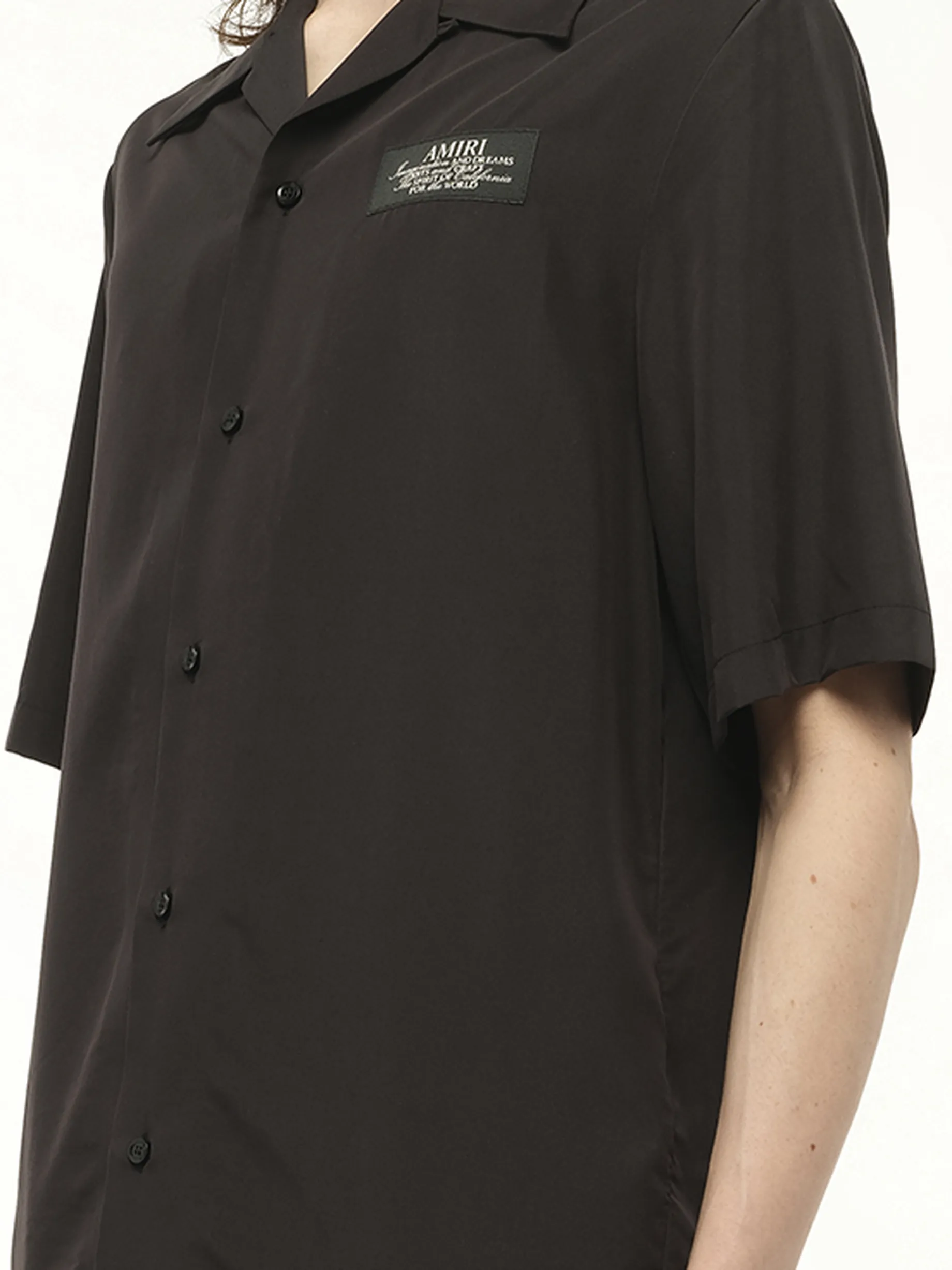 Amiri Spirit Bowling Shirt in Black sold by MARAIS product image thumbnail 3